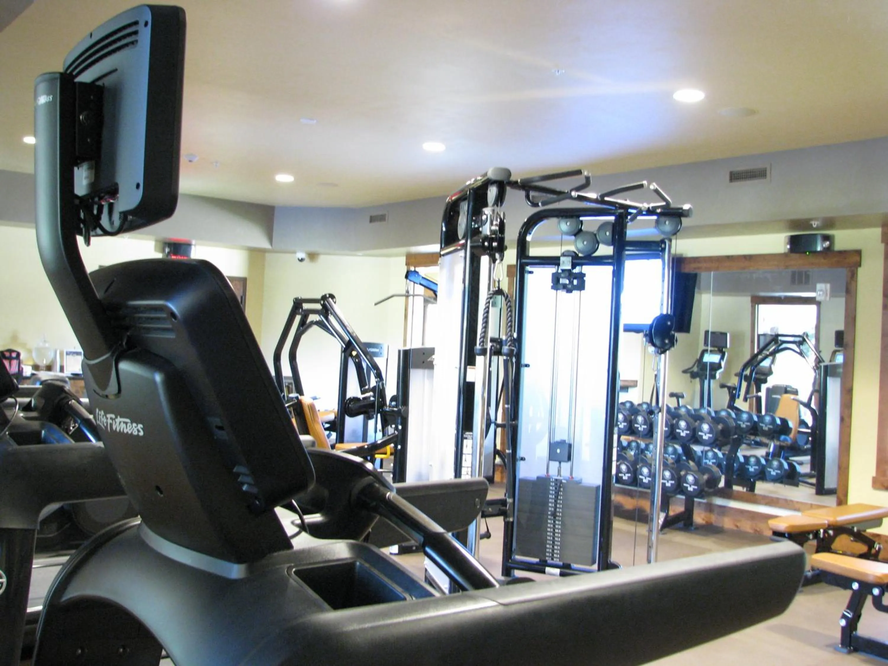 Fitness centre/facilities in Lodge at Whitefish Lake