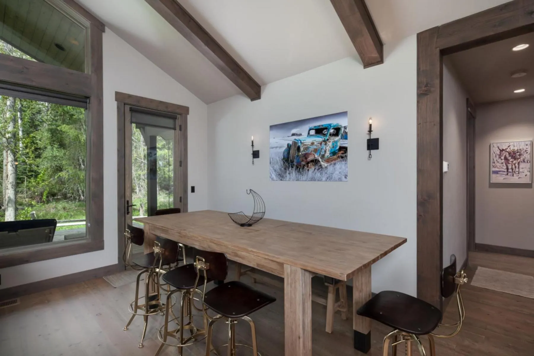 Dining area in Lodge at Whitefish Lake