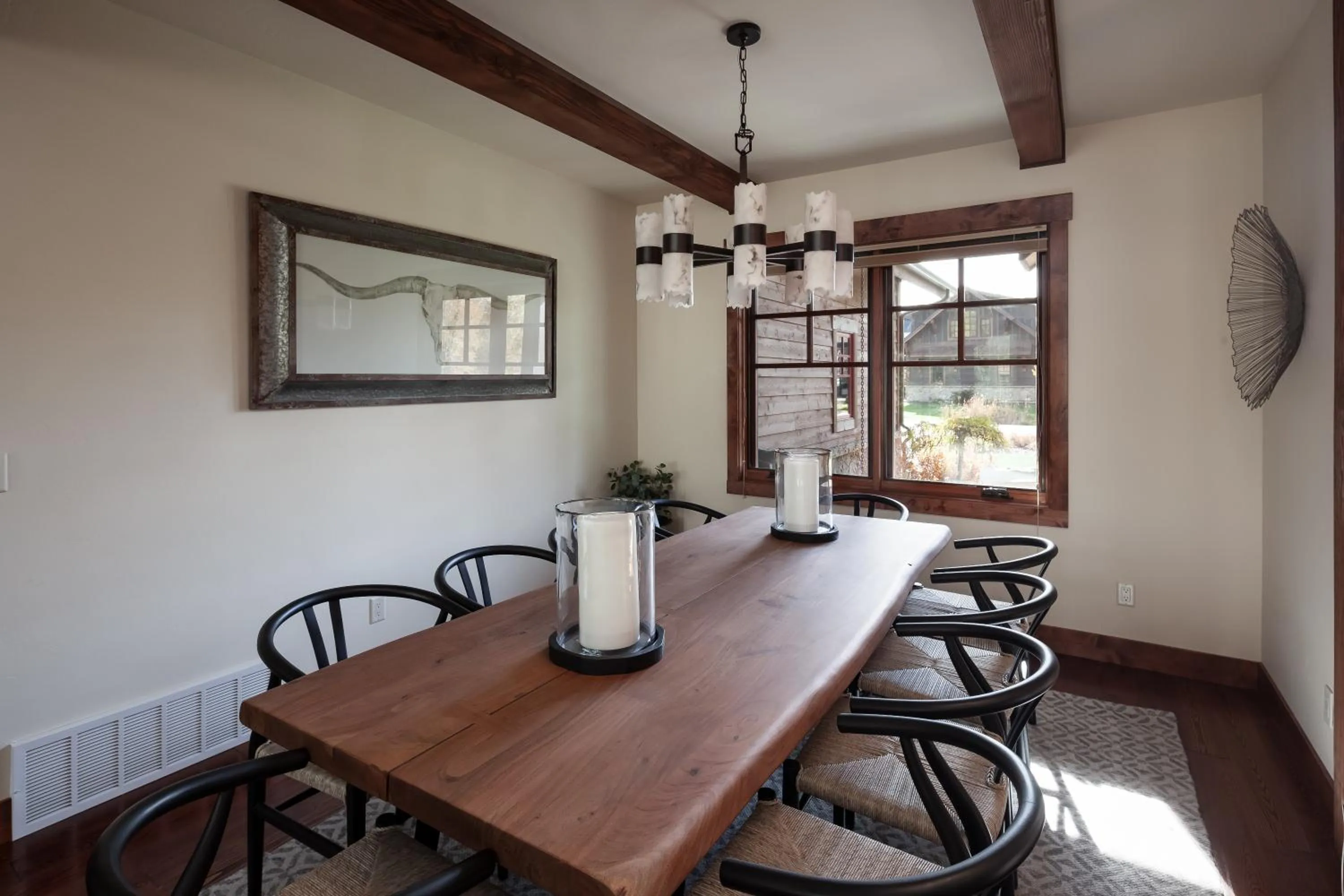 Dining area in Lodge at Whitefish Lake