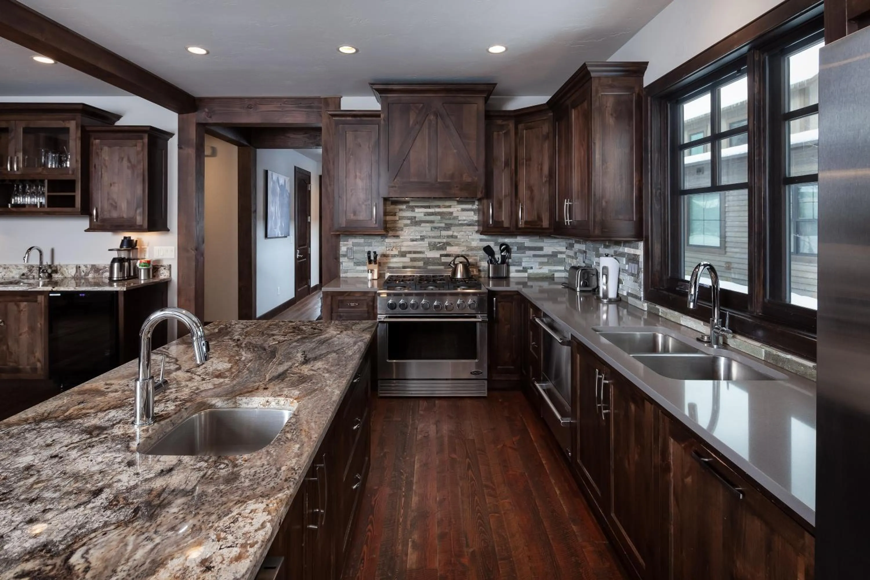 kitchen in Lodge at Whitefish Lake