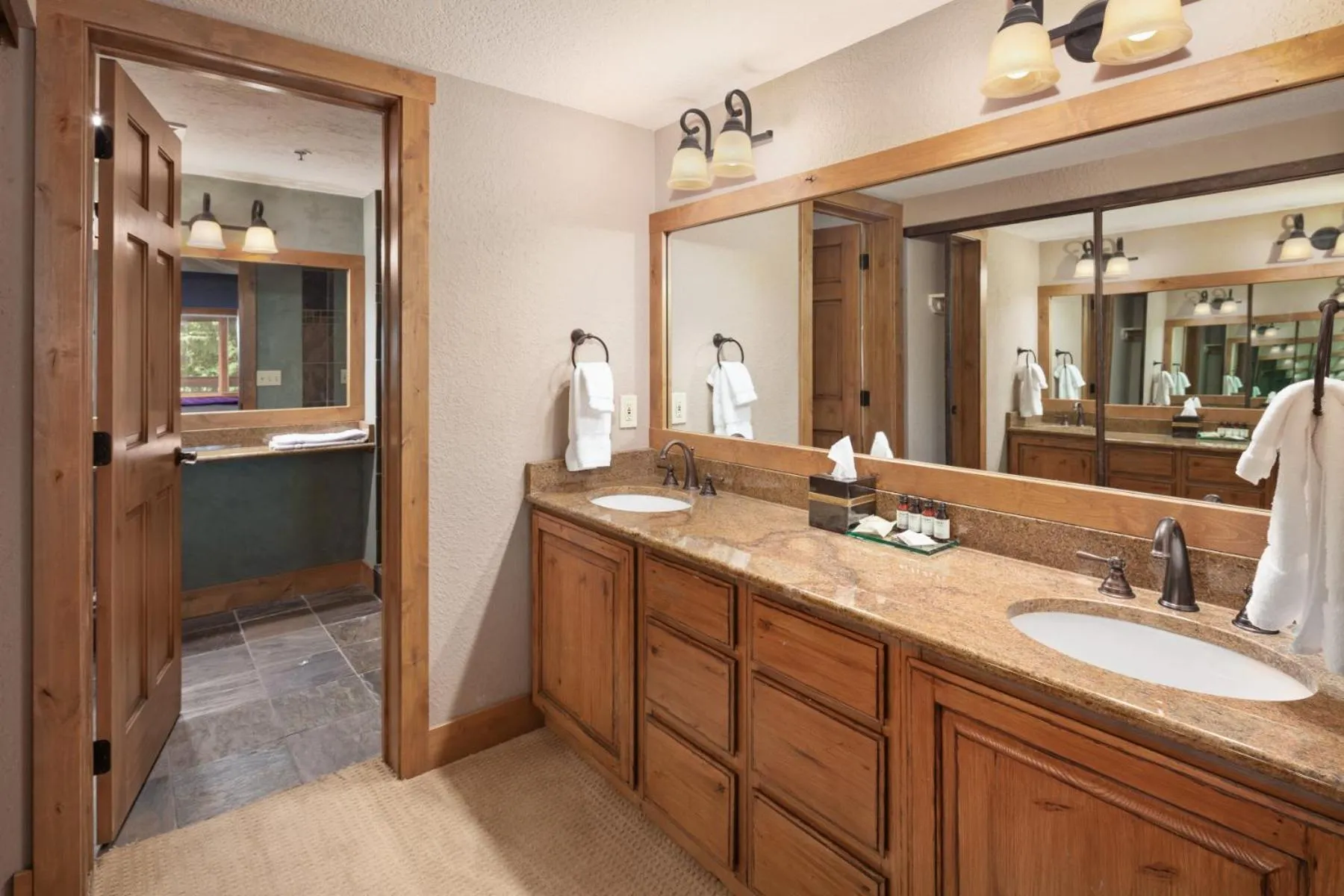 Bathroom in Lodge at Whitefish Lake