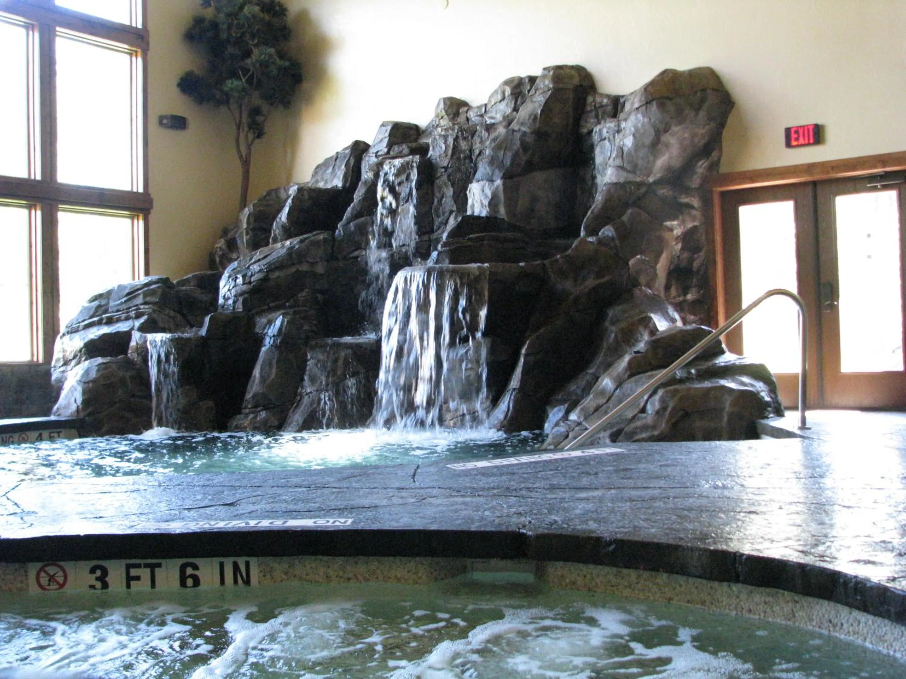 Swimming pool in Lodge at Whitefish Lake
