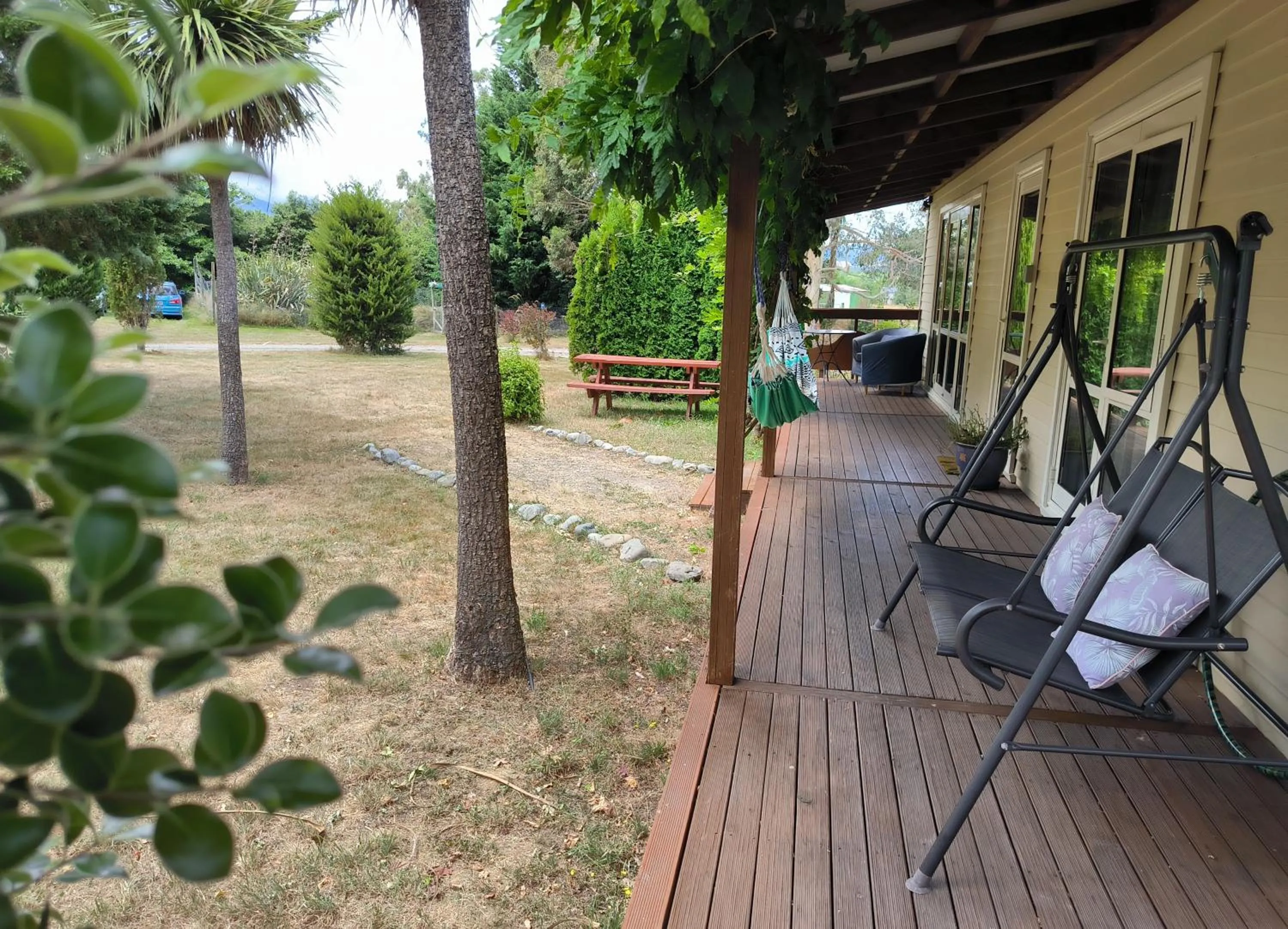 Patio in Vibrant Living Retreat