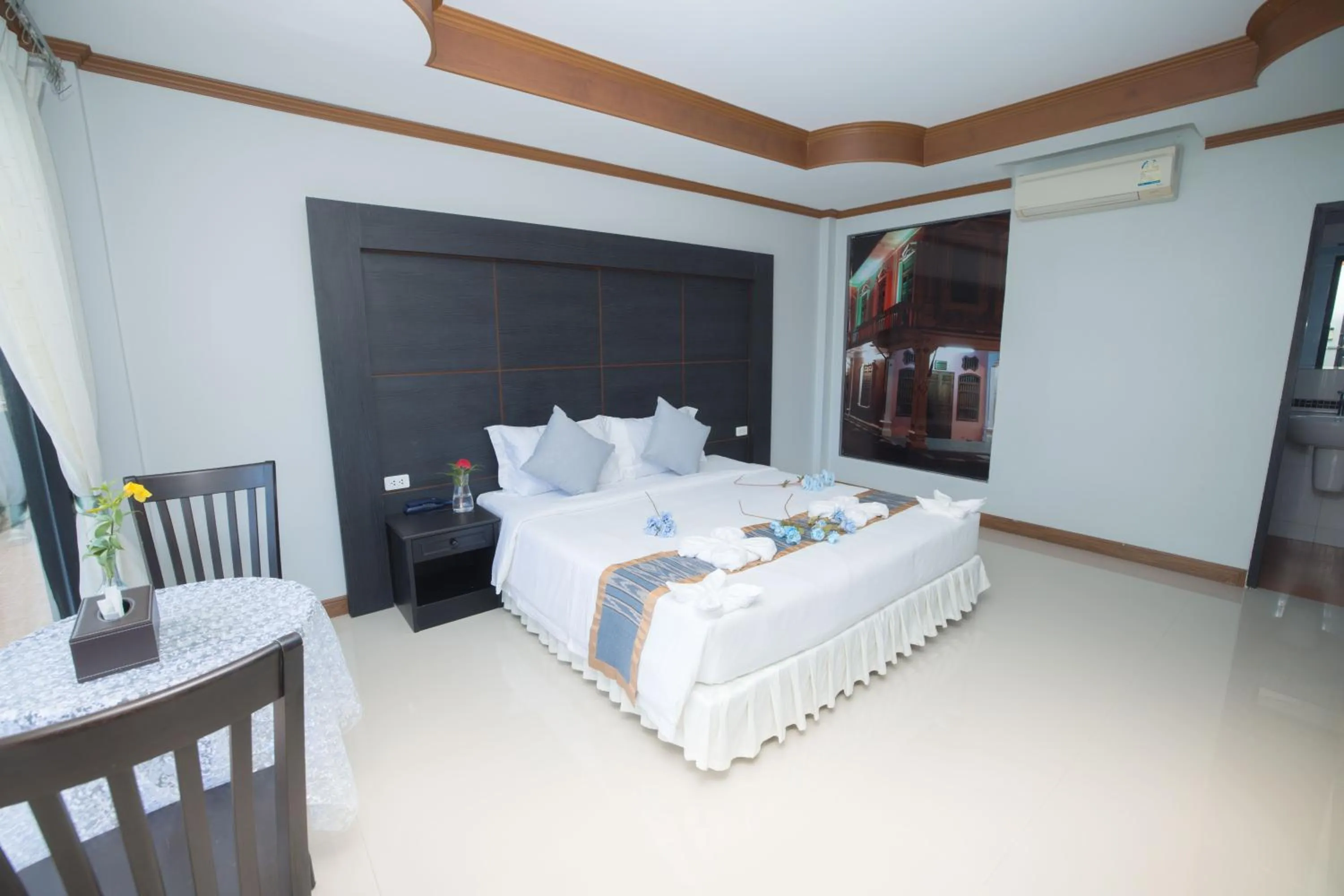 Bed in Blue Carina Hotel Phuket