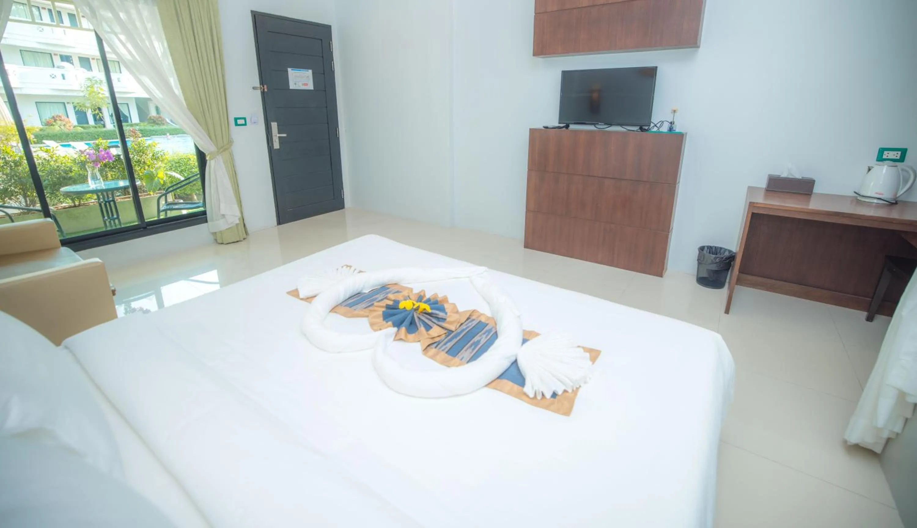 Bed in Blue Carina Hotel Phuket