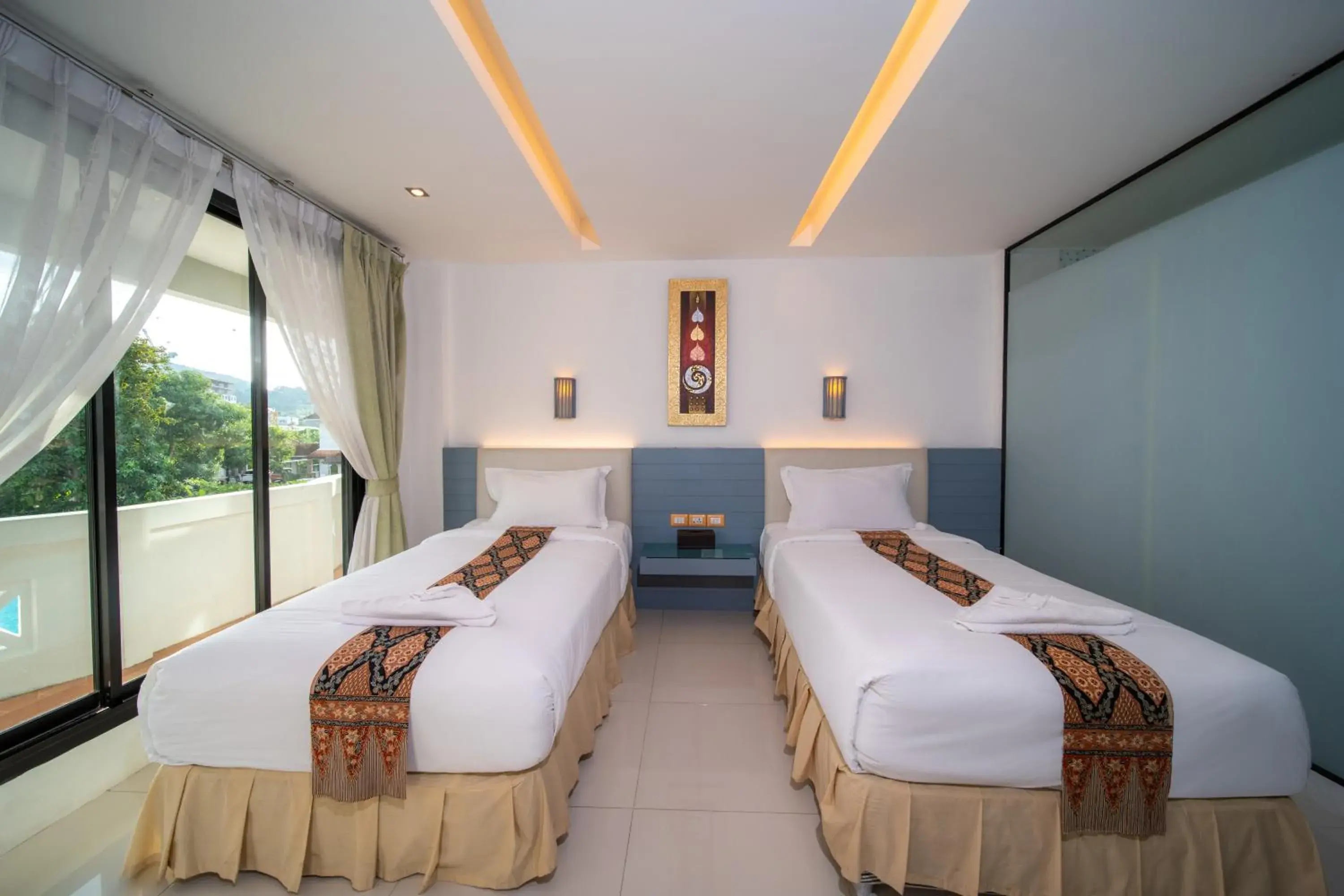 Bed in Blue Carina Hotel Phuket Bed in Blue Carina Hotel Phuket