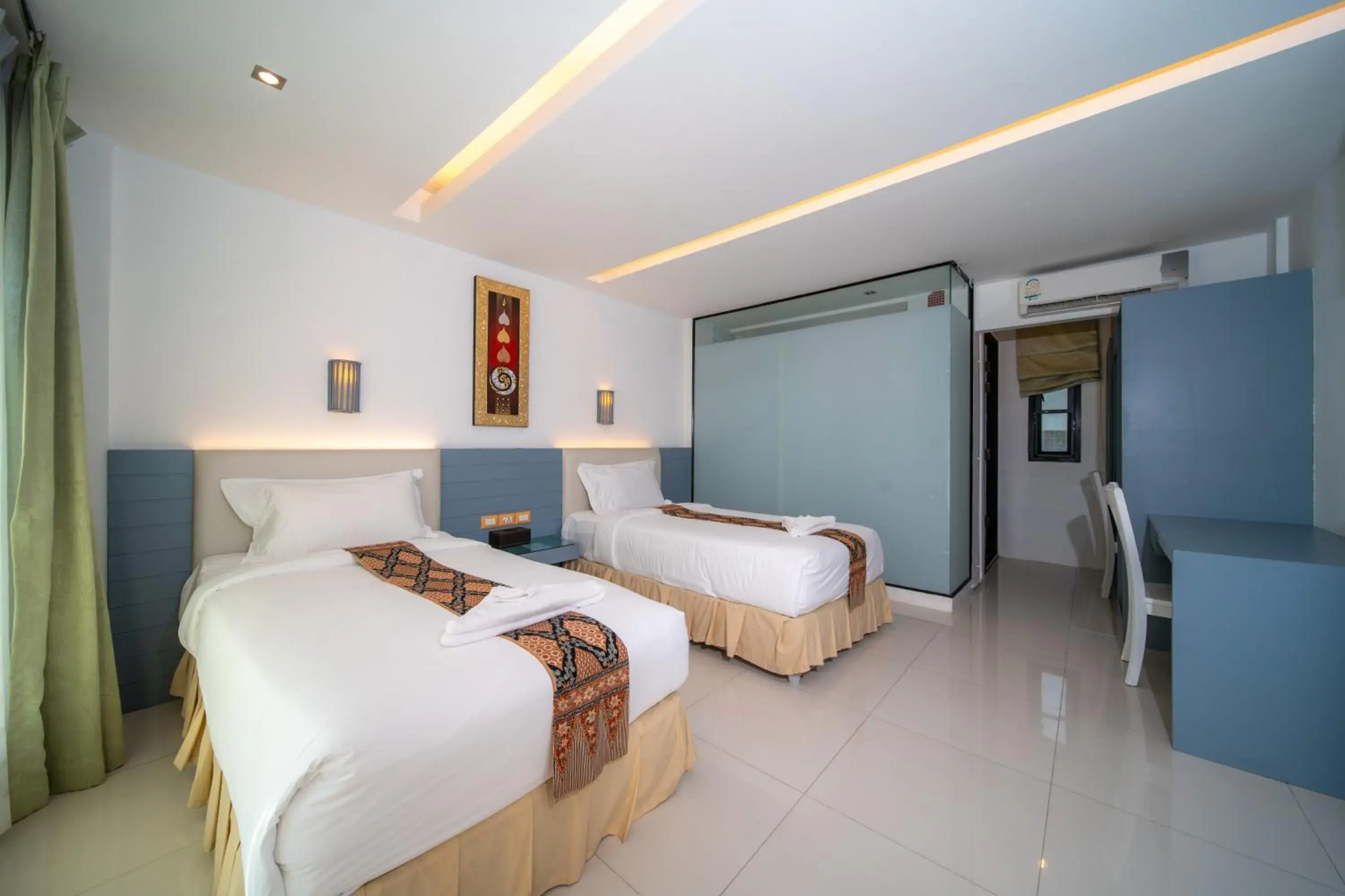 Bed in Blue Carina Hotel Phuket Bed in Blue Carina Hotel Phuket