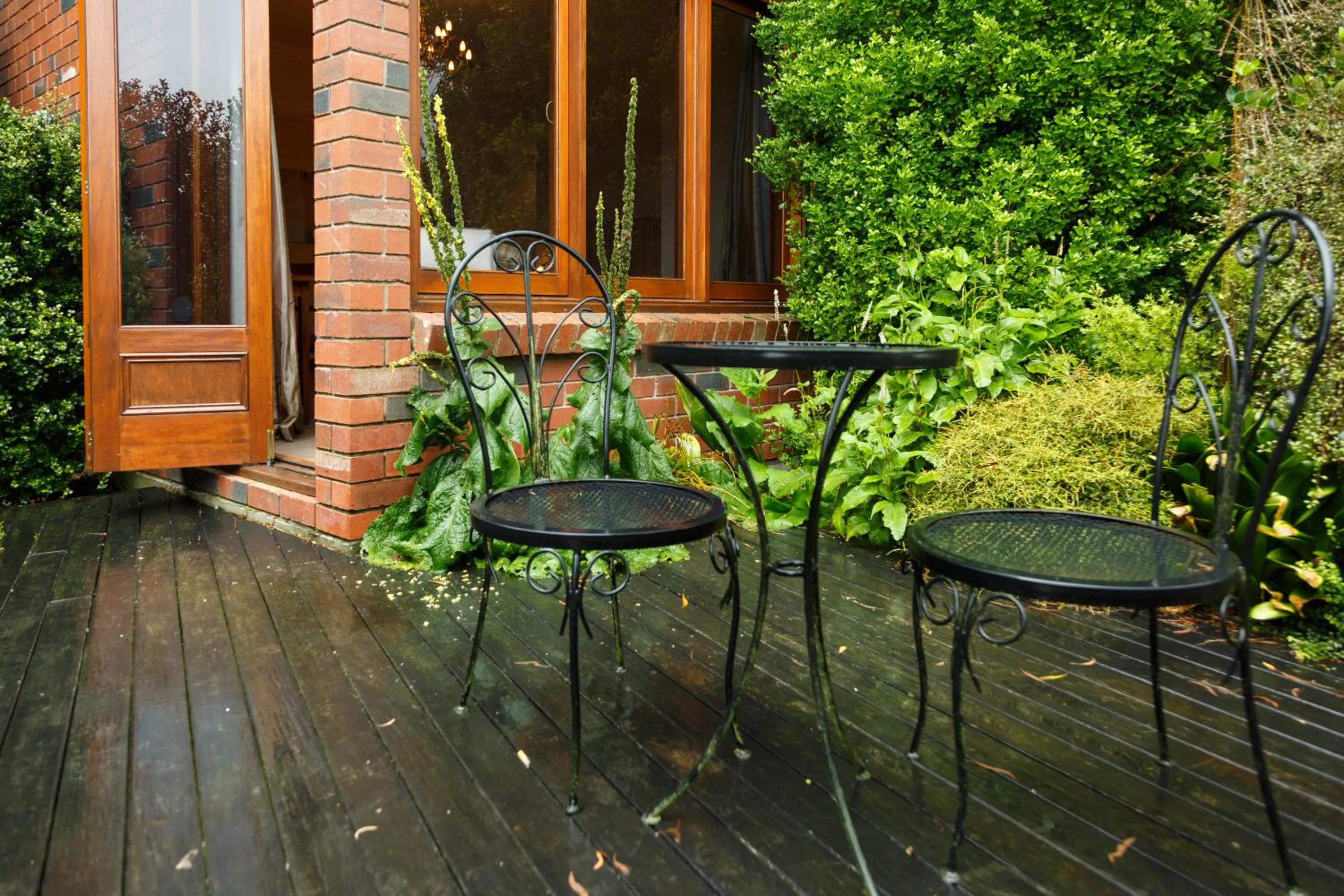 Patio in Lake Karapiro Lodge