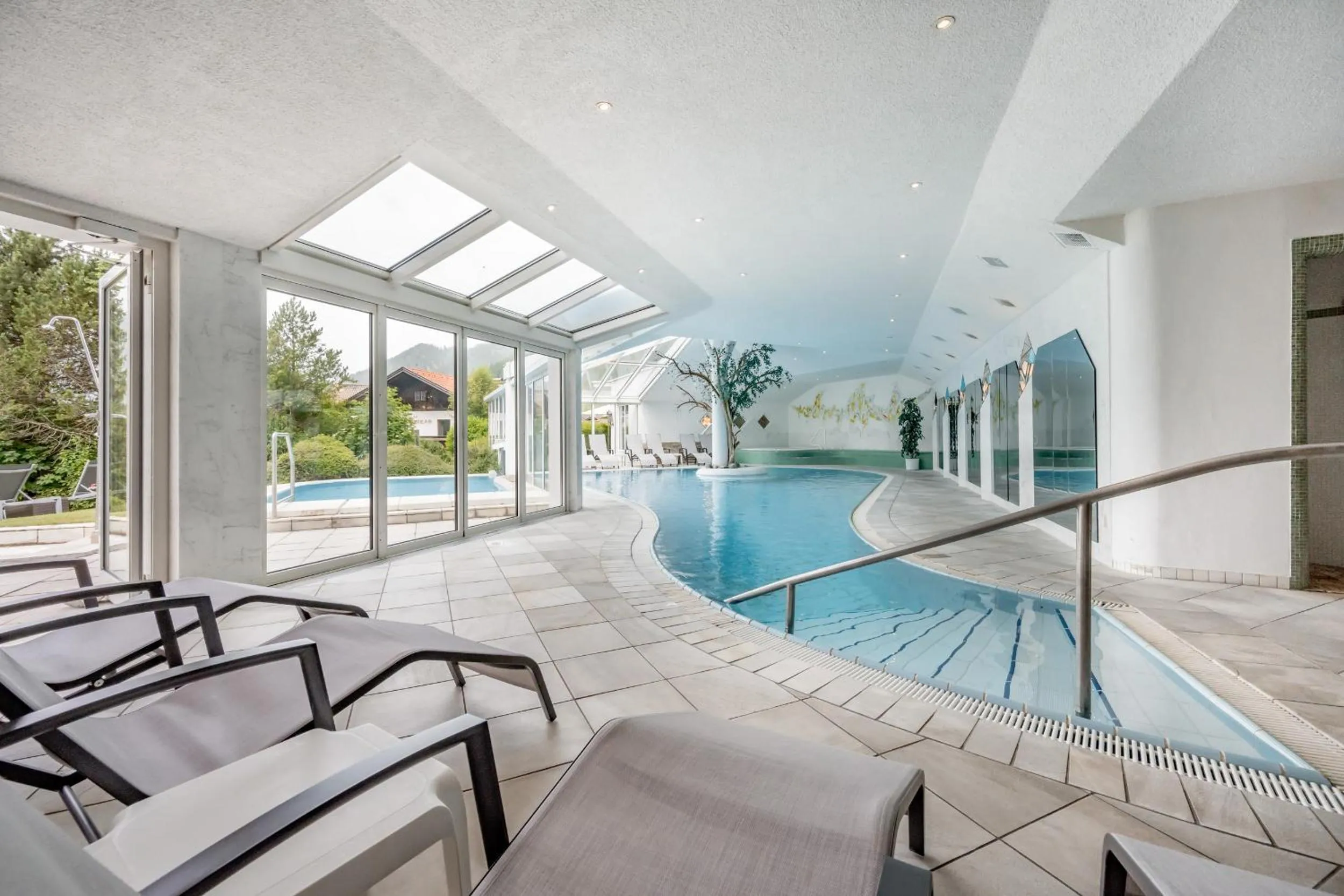 Pool view in Wellness & Sporthotel Alpenhof