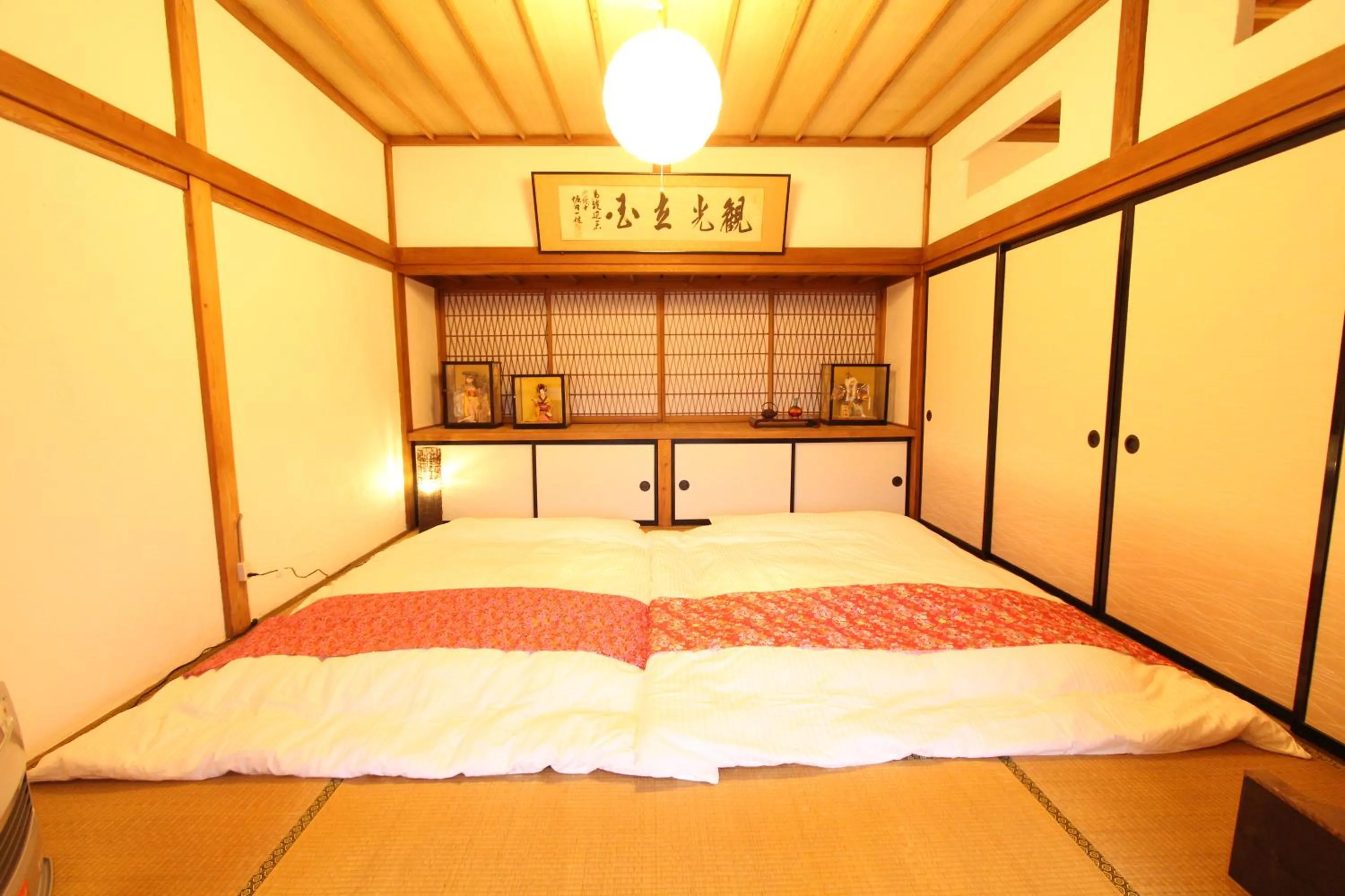 Bed in Fuji Sakura House