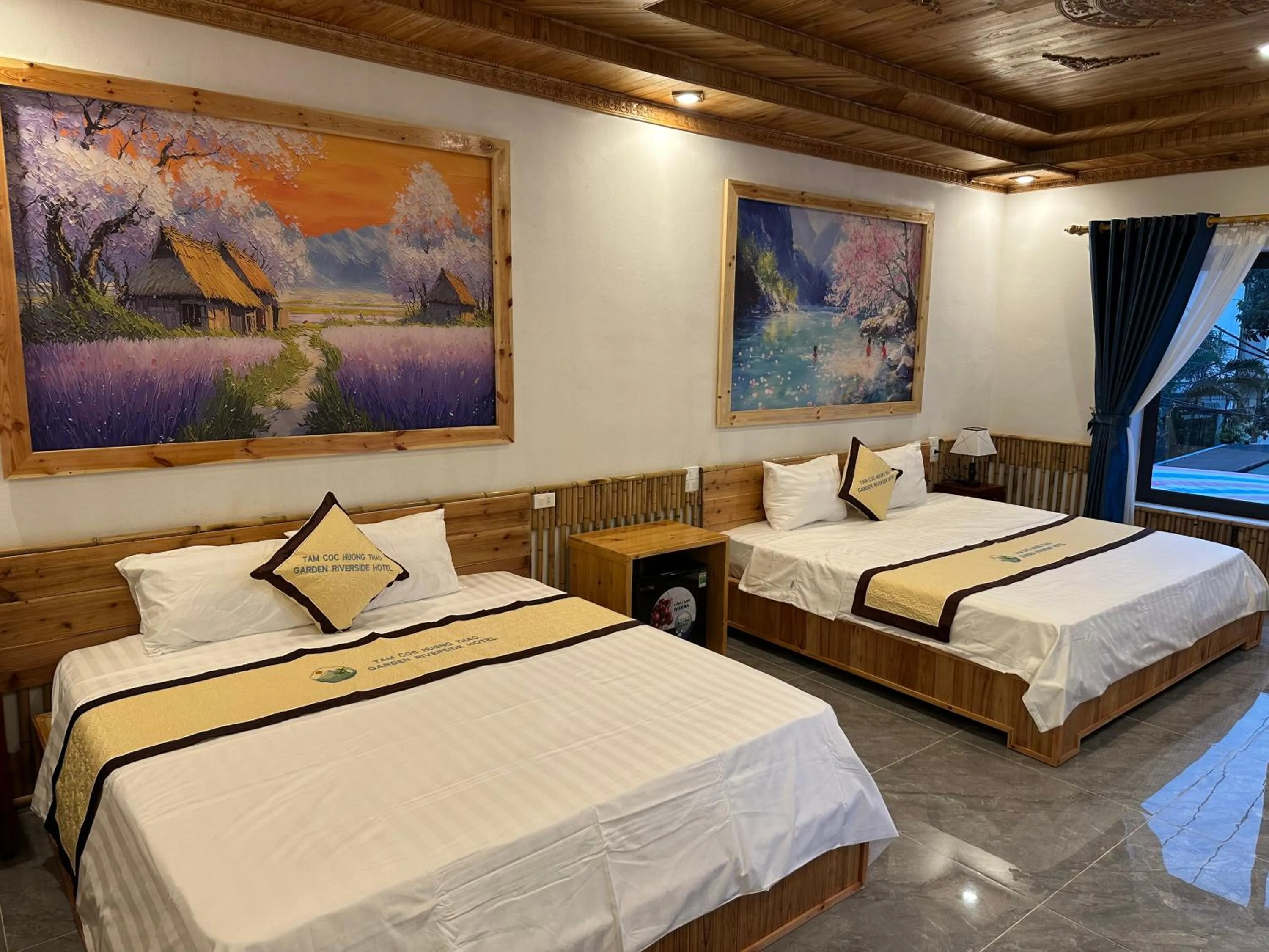 Bed in Tam Coc Vinh Thinh Homestay