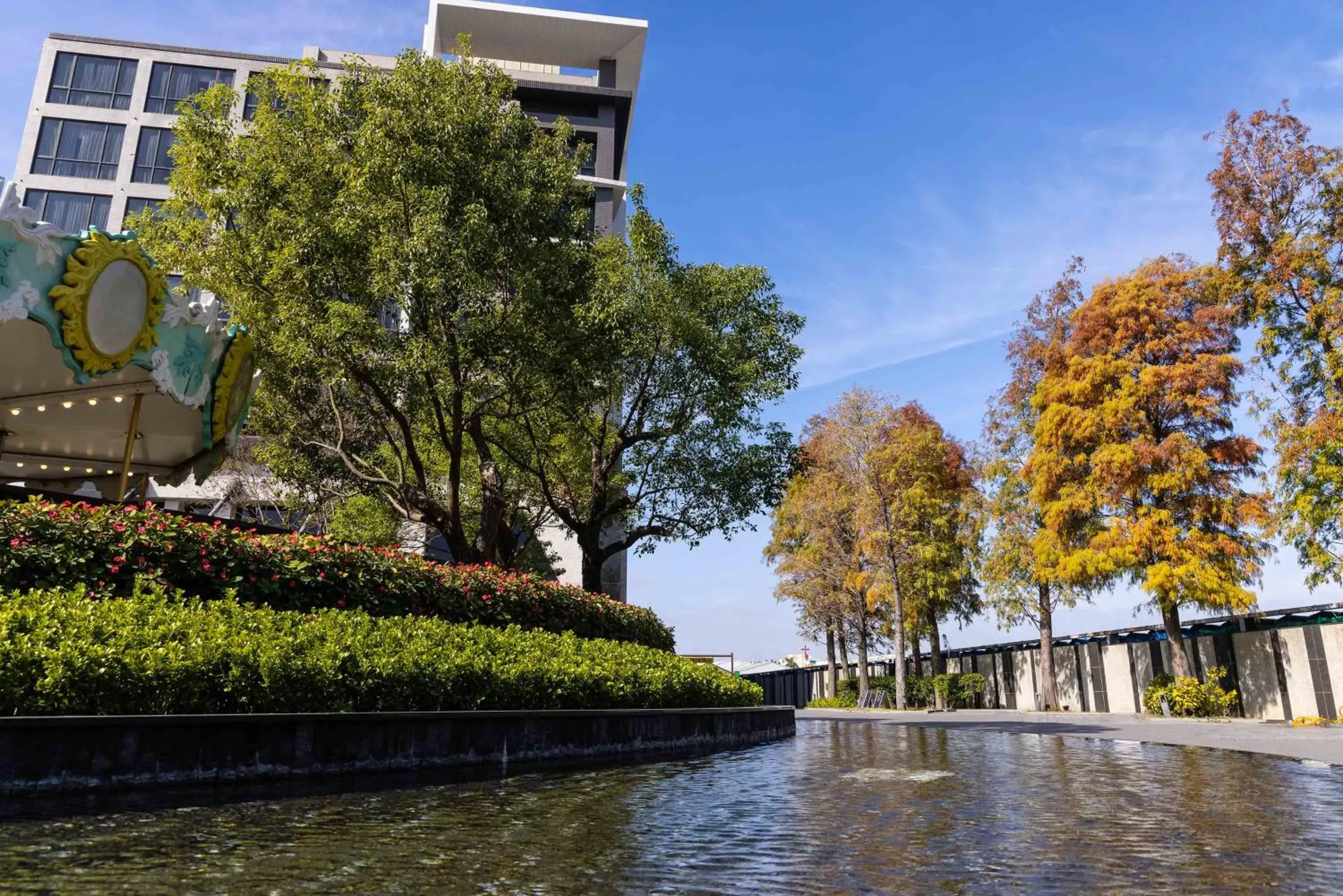 Garden view in Hsin Hotel Garden view in Hsin Hotel