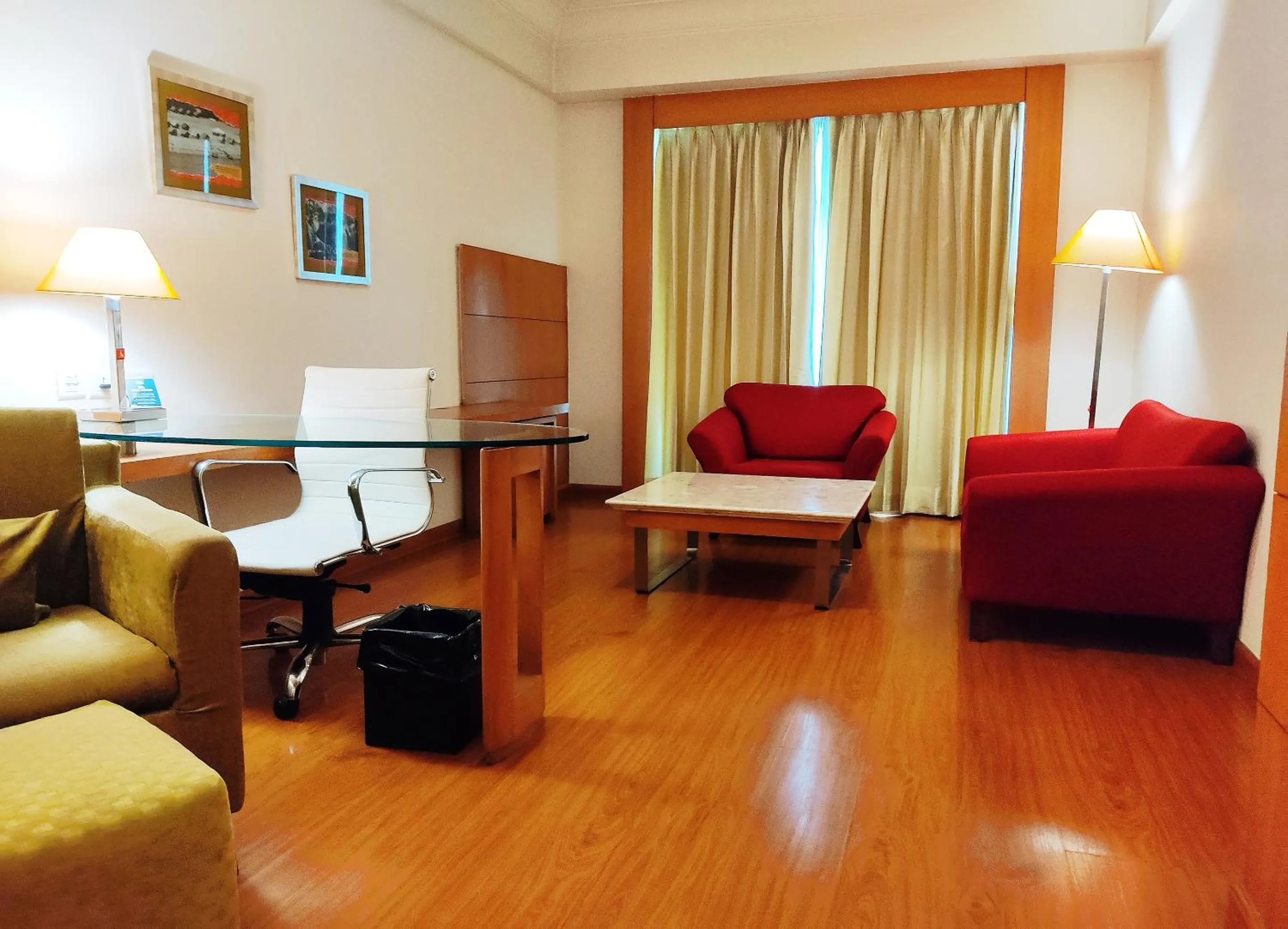 Seating area, Bed in Ambrosia Sarovar Portico