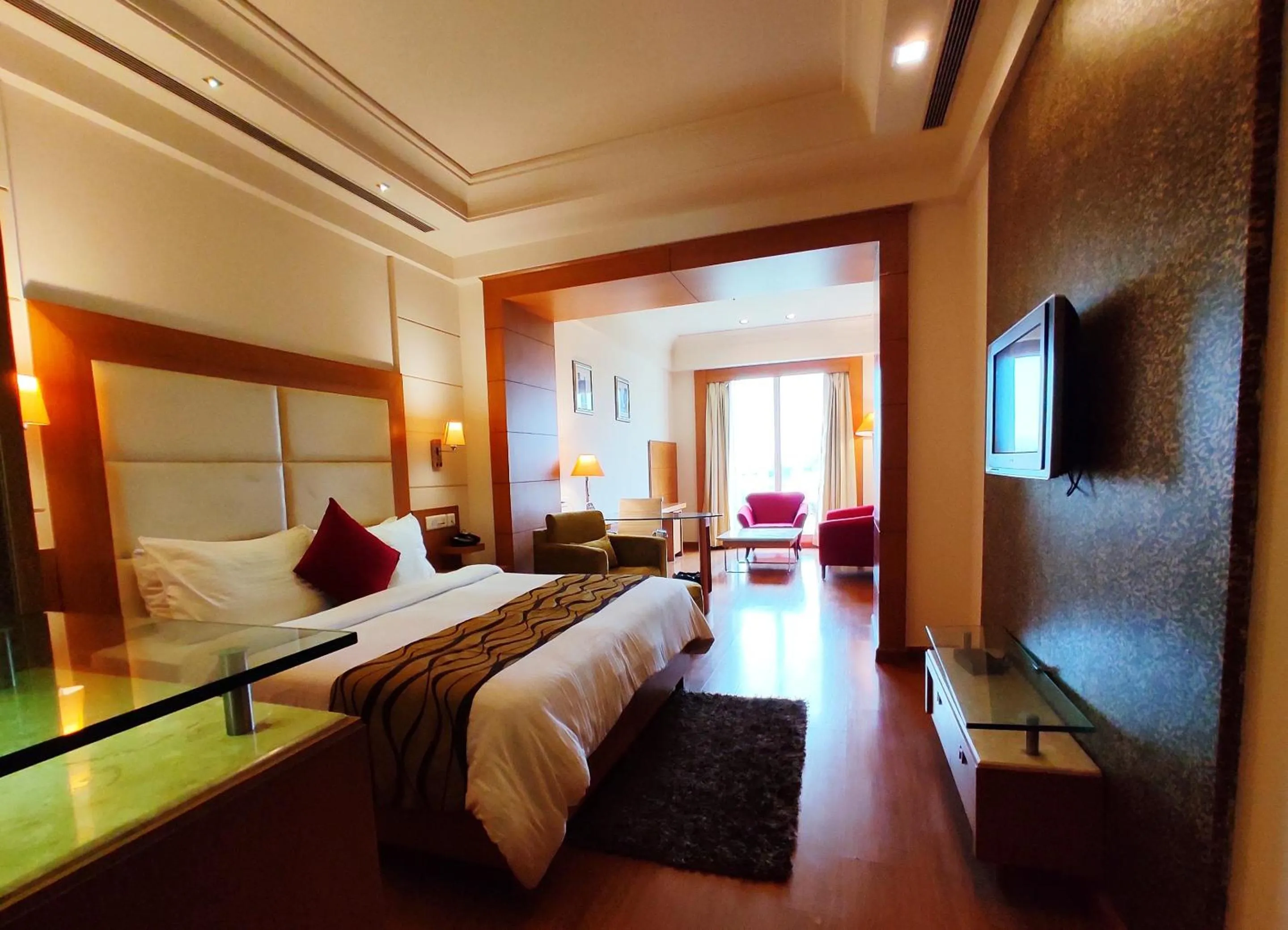 View (from property/room), Bed in Ambrosia Sarovar Portico