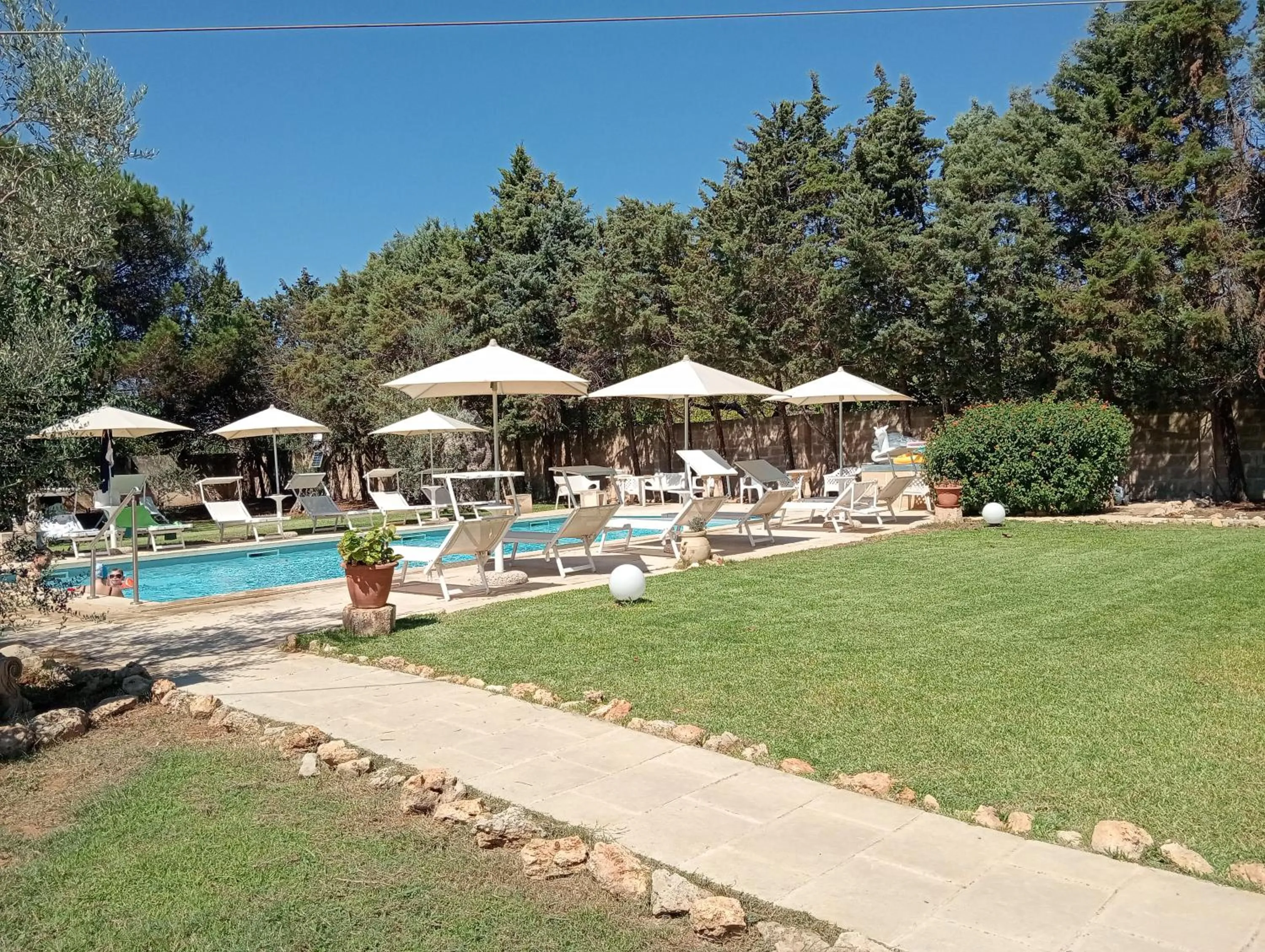 Pool view in Agriturismo Santa Chiara