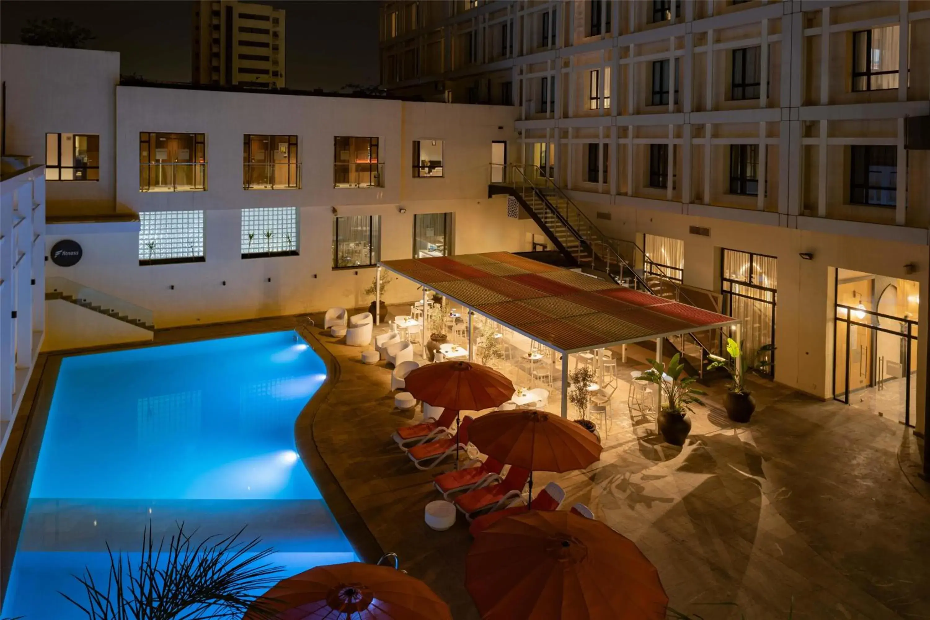 Pool view in Barceló Fès Medina Pool view in Barceló Fès Medina