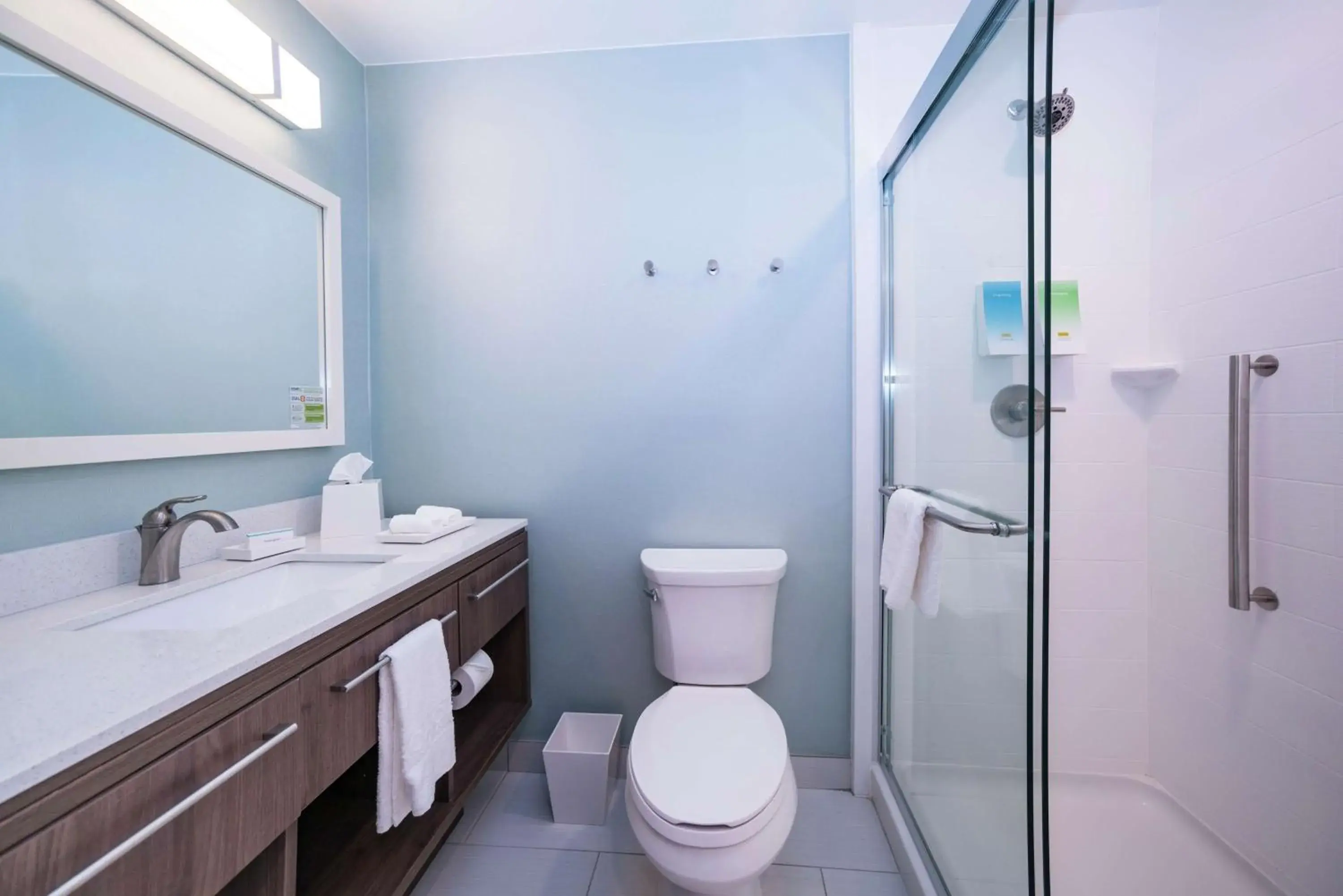 Bathroom in Home2 Suites By Hilton Jackson Flowood Airport Area Bathroom in Home2 Suites By Hilton Jackson Flowood Airport Area