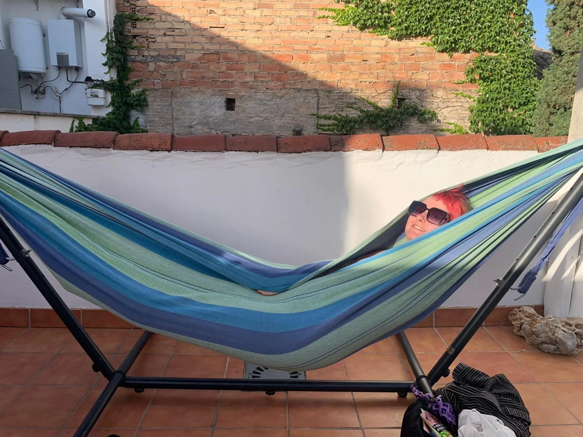 Balcony/Terrace in El Granado Hostel