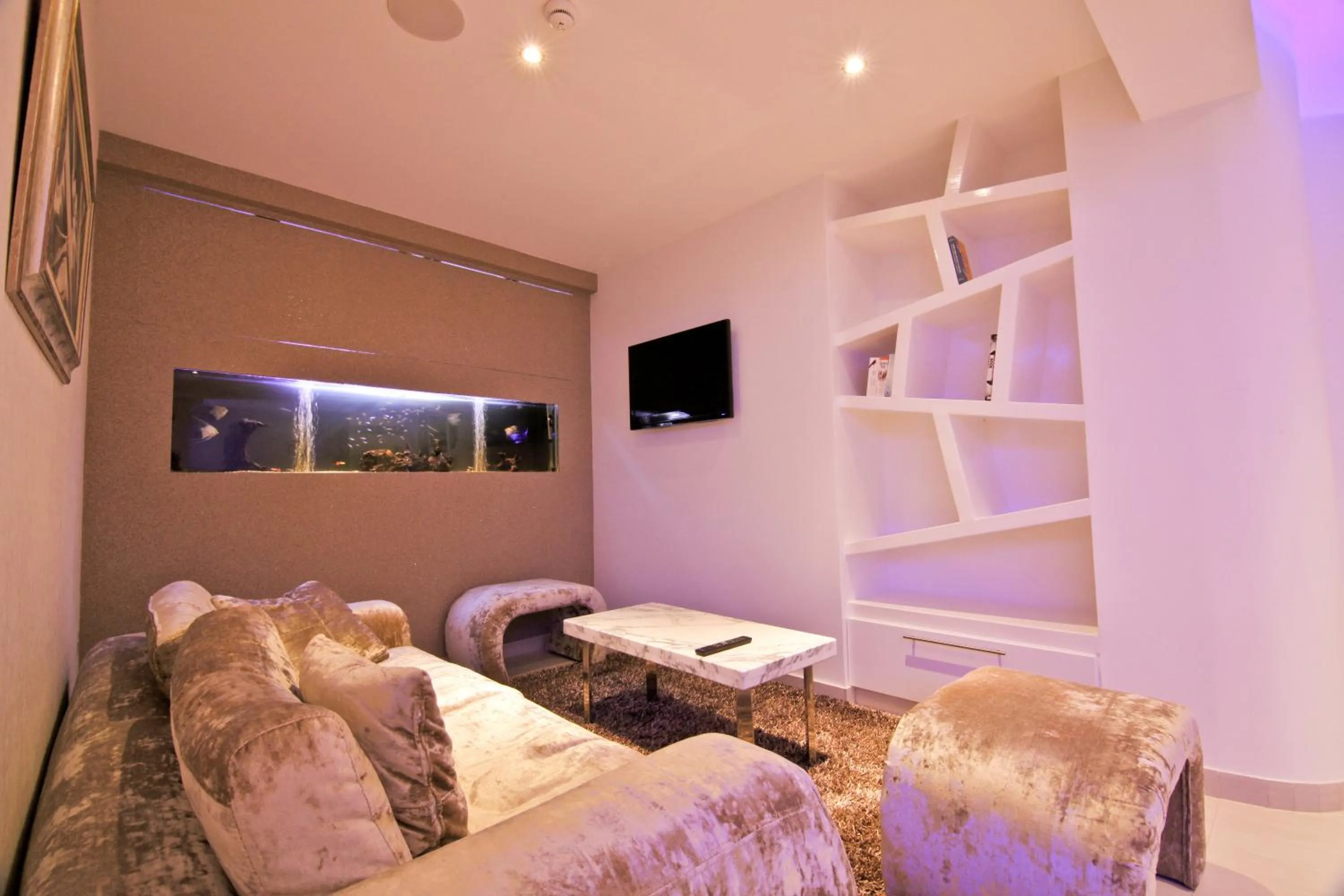 Decorative detail, Bed in Achilleos City Hotel