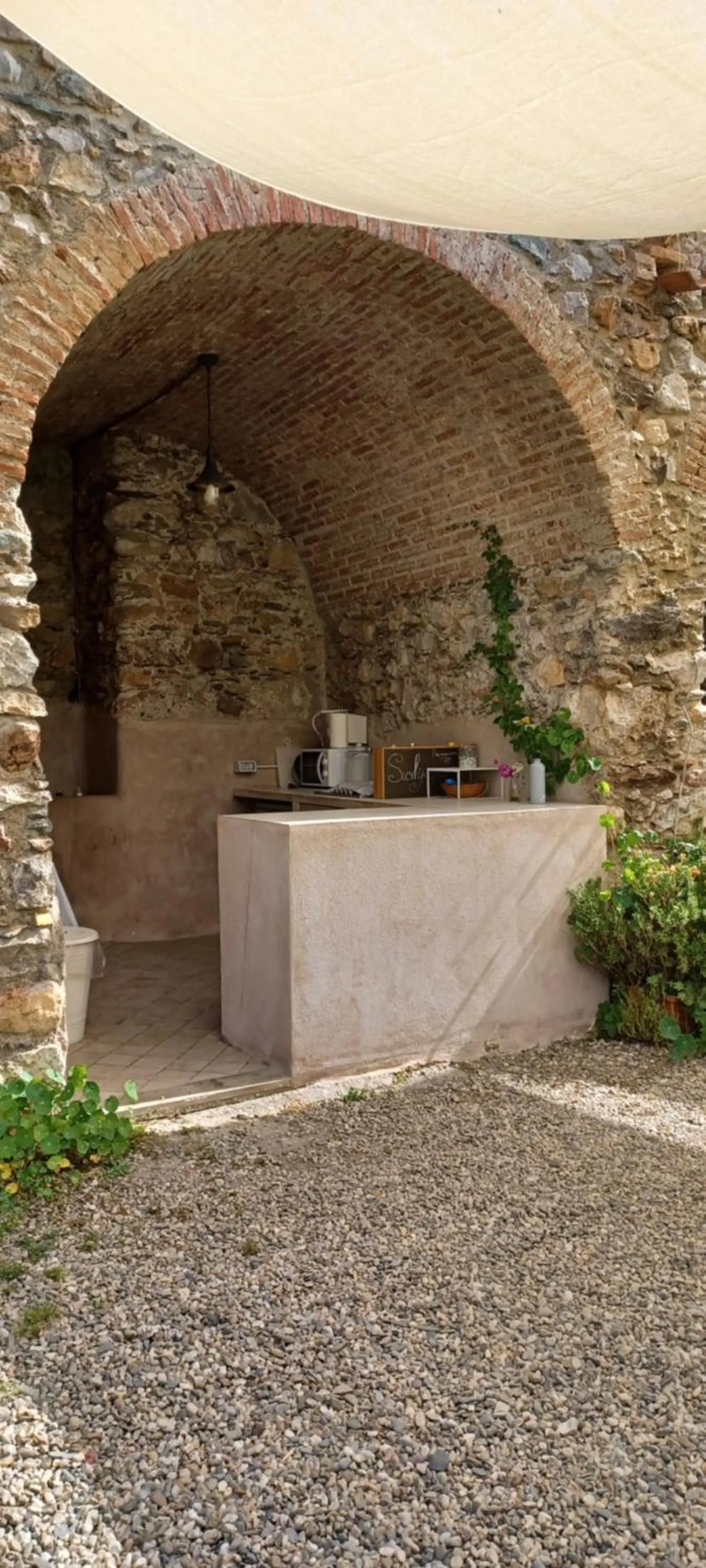 Communal kitchen in Casale Praia