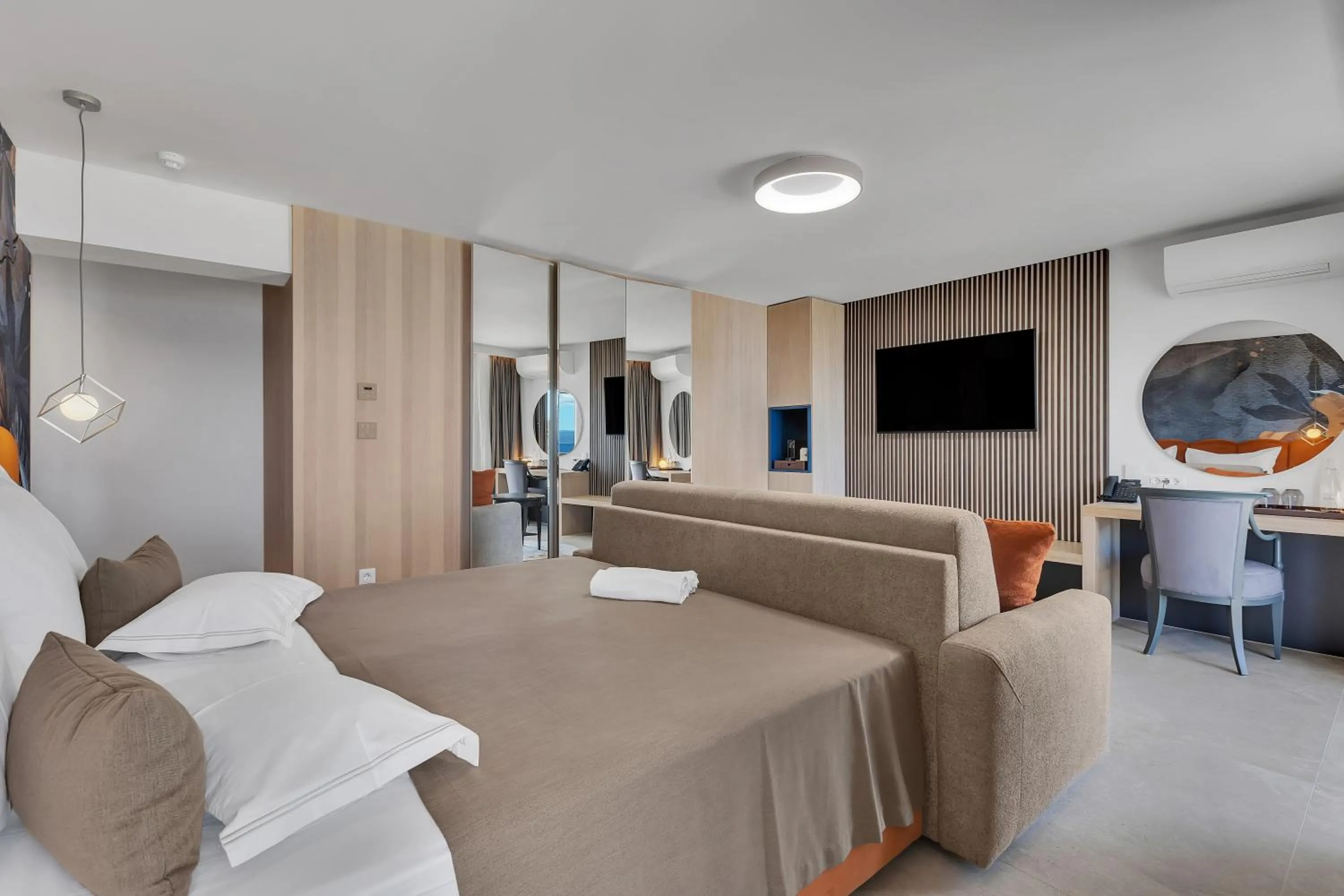 Bed in Hotel Laurentum