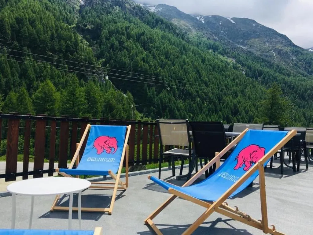 Balcony/Terrace in Hôtel Pension du Lac Bleu