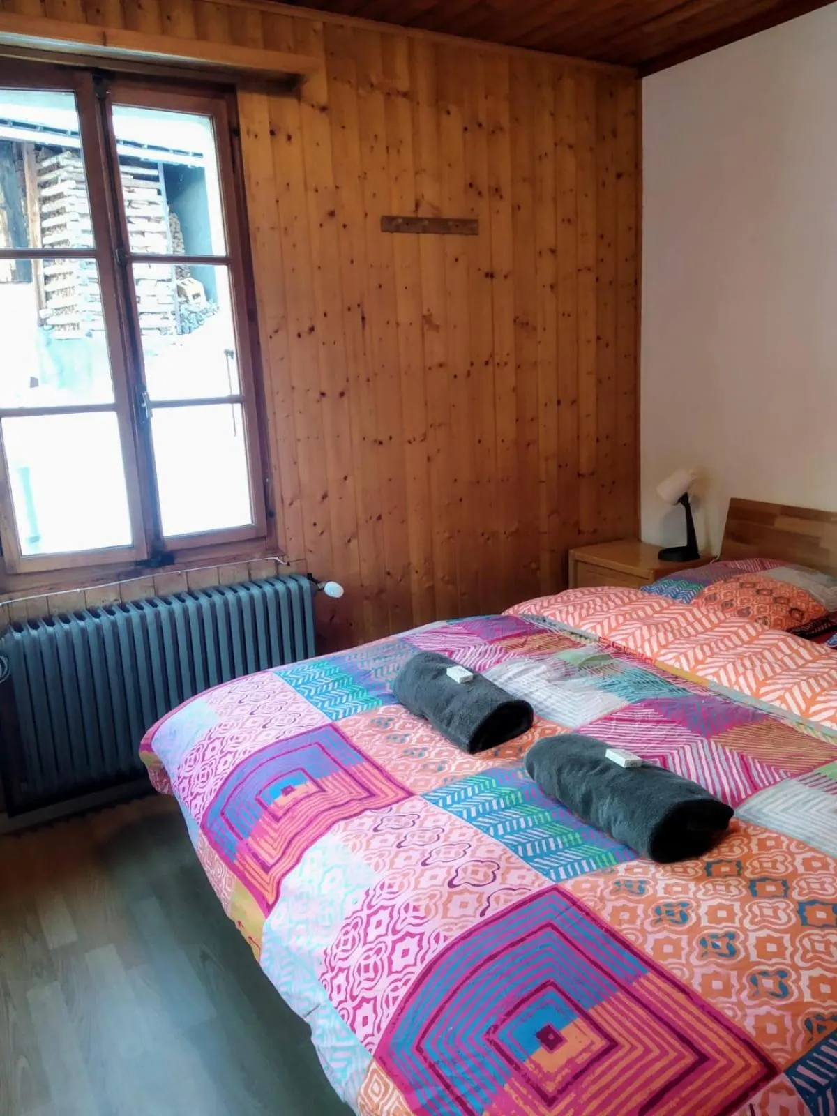 Bed in Hôtel Pension du Lac Bleu