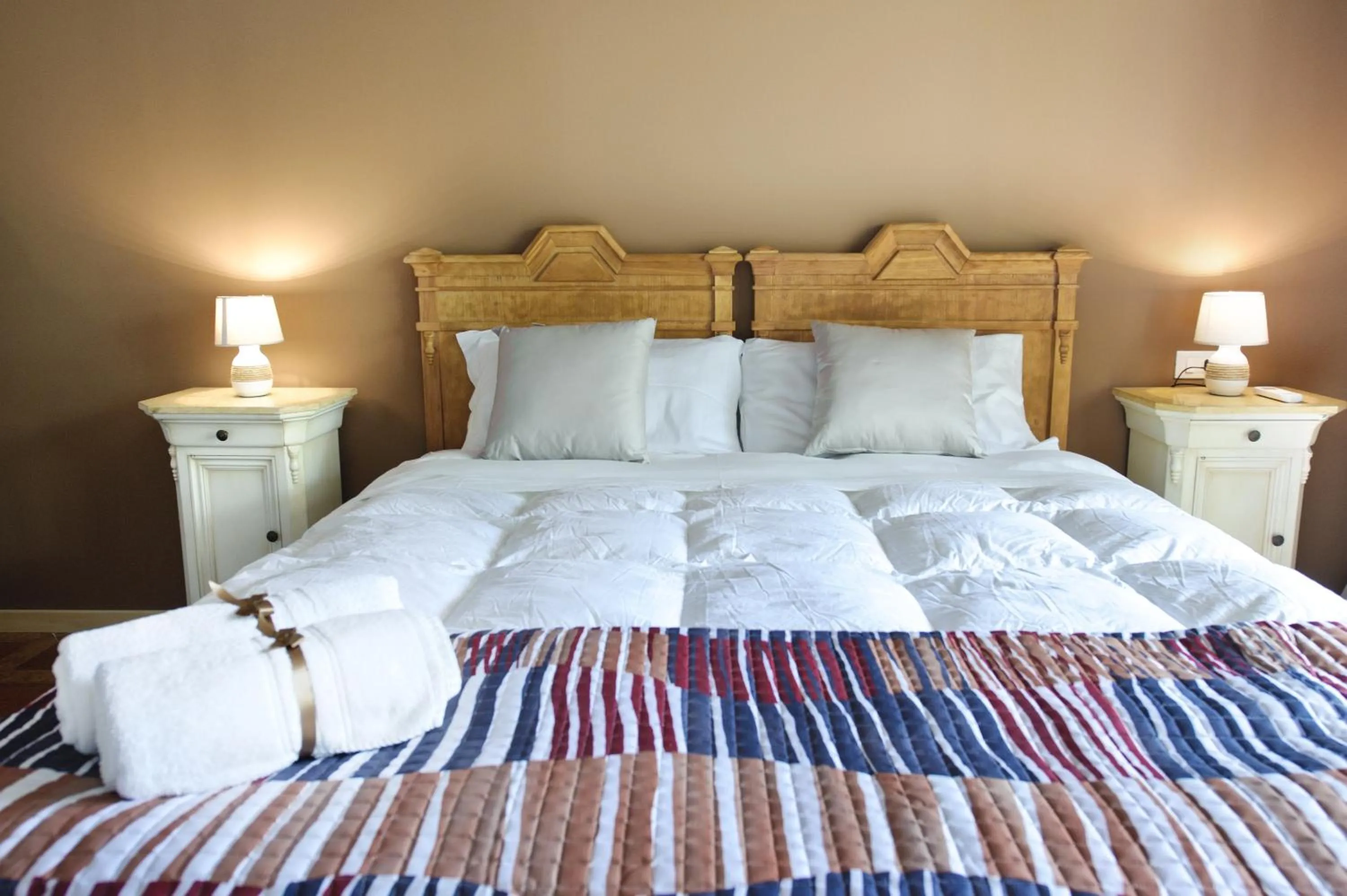 Bed in Relais Lo Stagnone