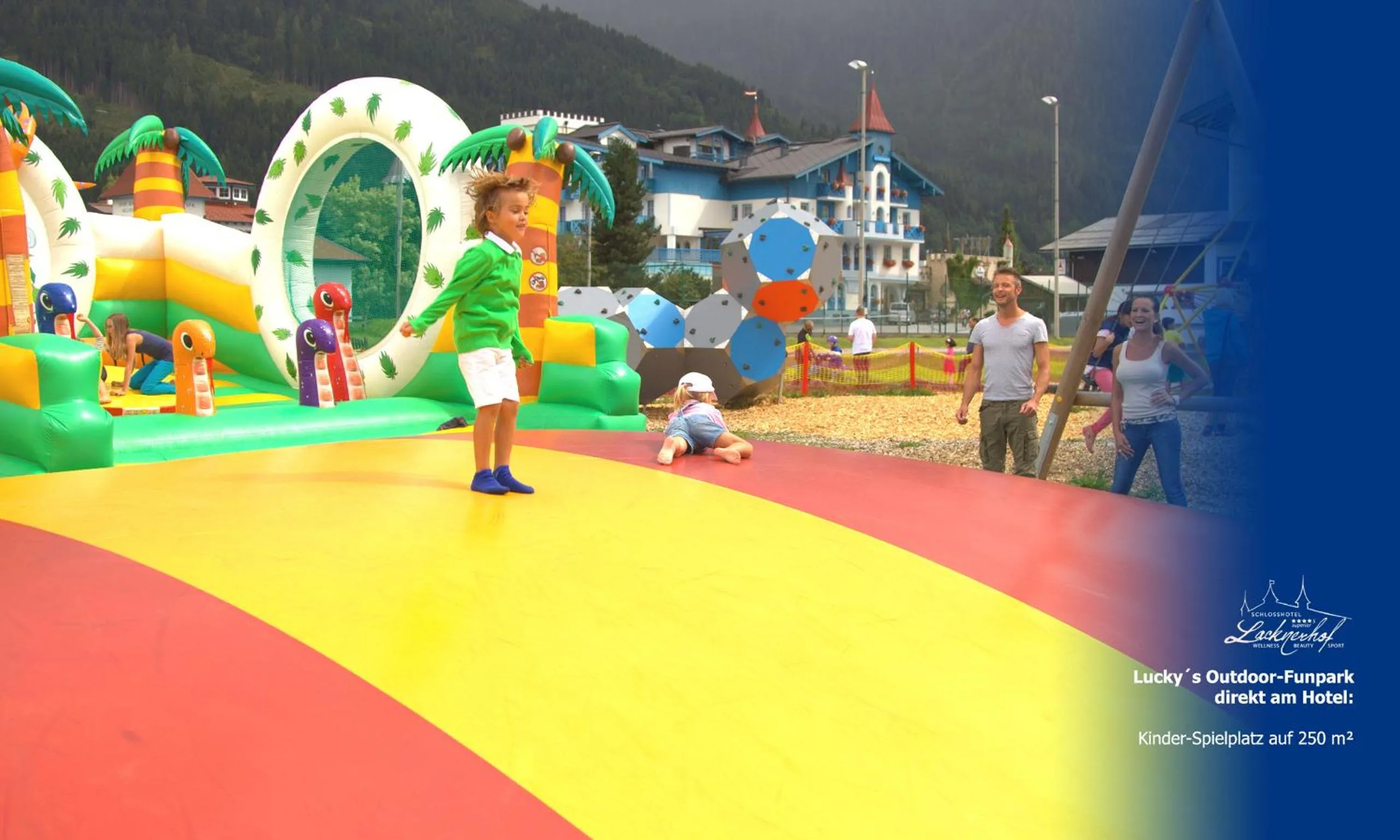 Children play ground in Schlosshotel Lacknerhof