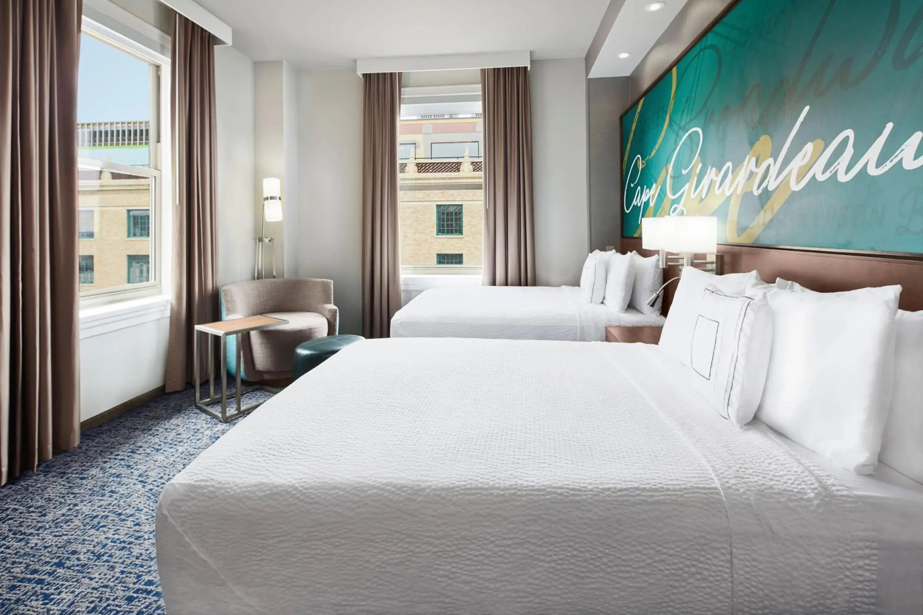 Double Queen Room in Courtyard by Marriott Cape Girardeau Downtown Double Queen Room in Courtyard by Marriott Cape Girardeau Downtown