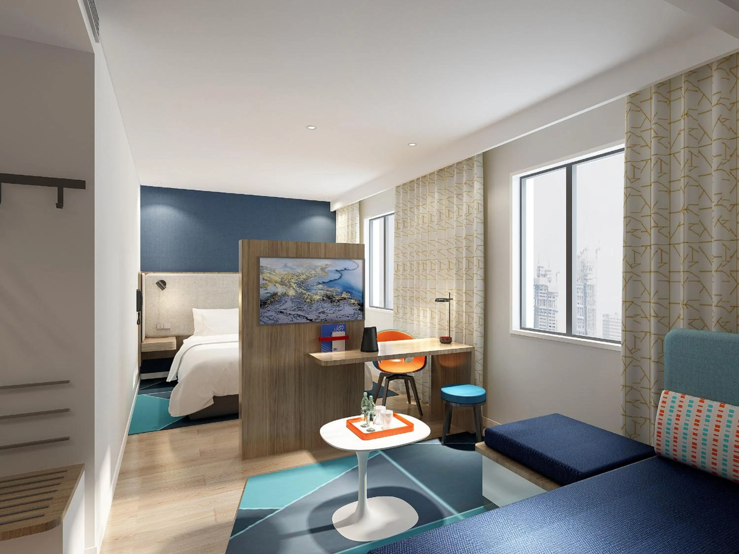 Photo of the whole room, Seating Area in Holiday Inn Express - Shaoxing Paojiang, an IHG Hotel