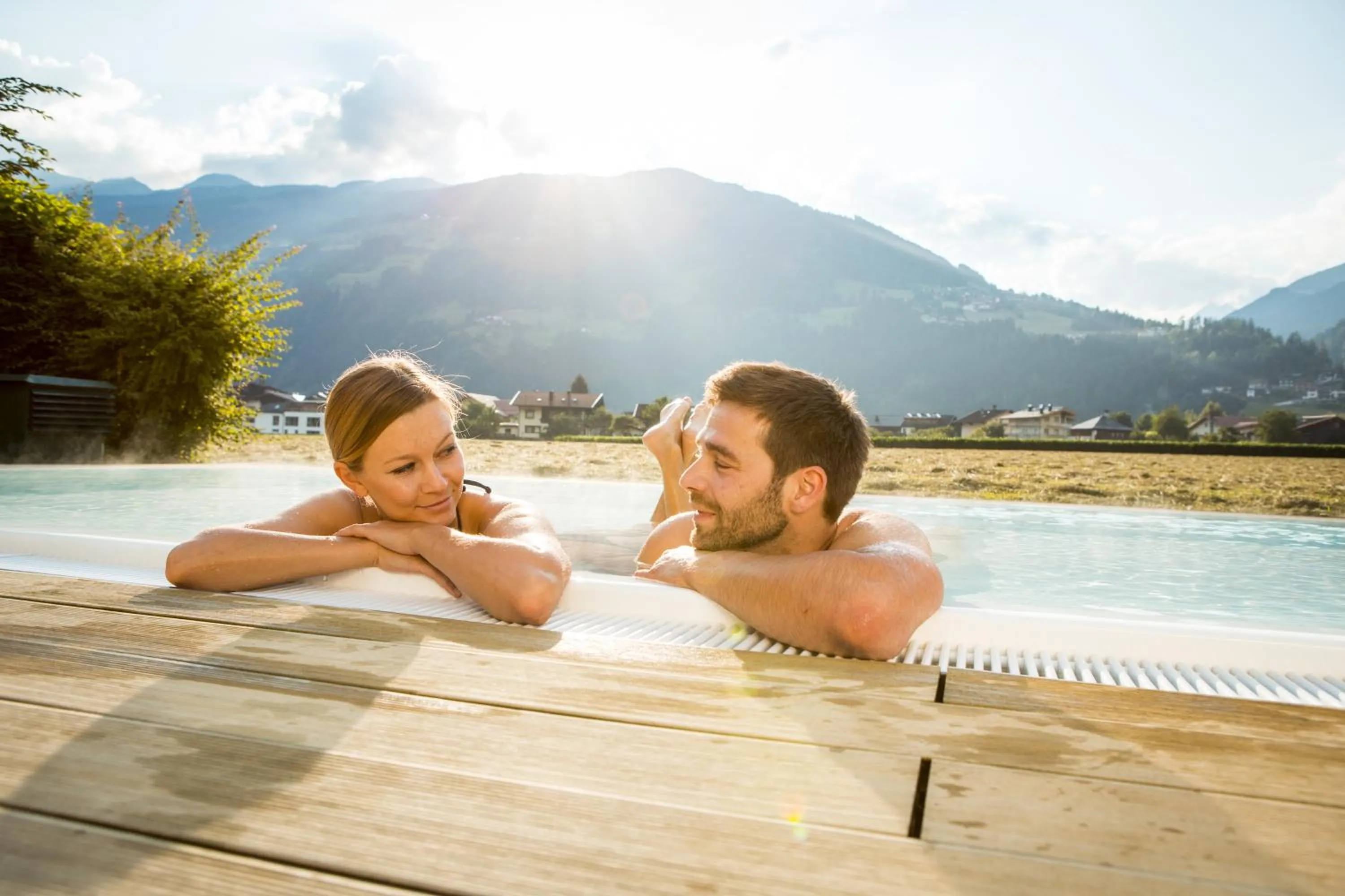 Open Air Bath in Theresa Wellness-Genießer-Hotel