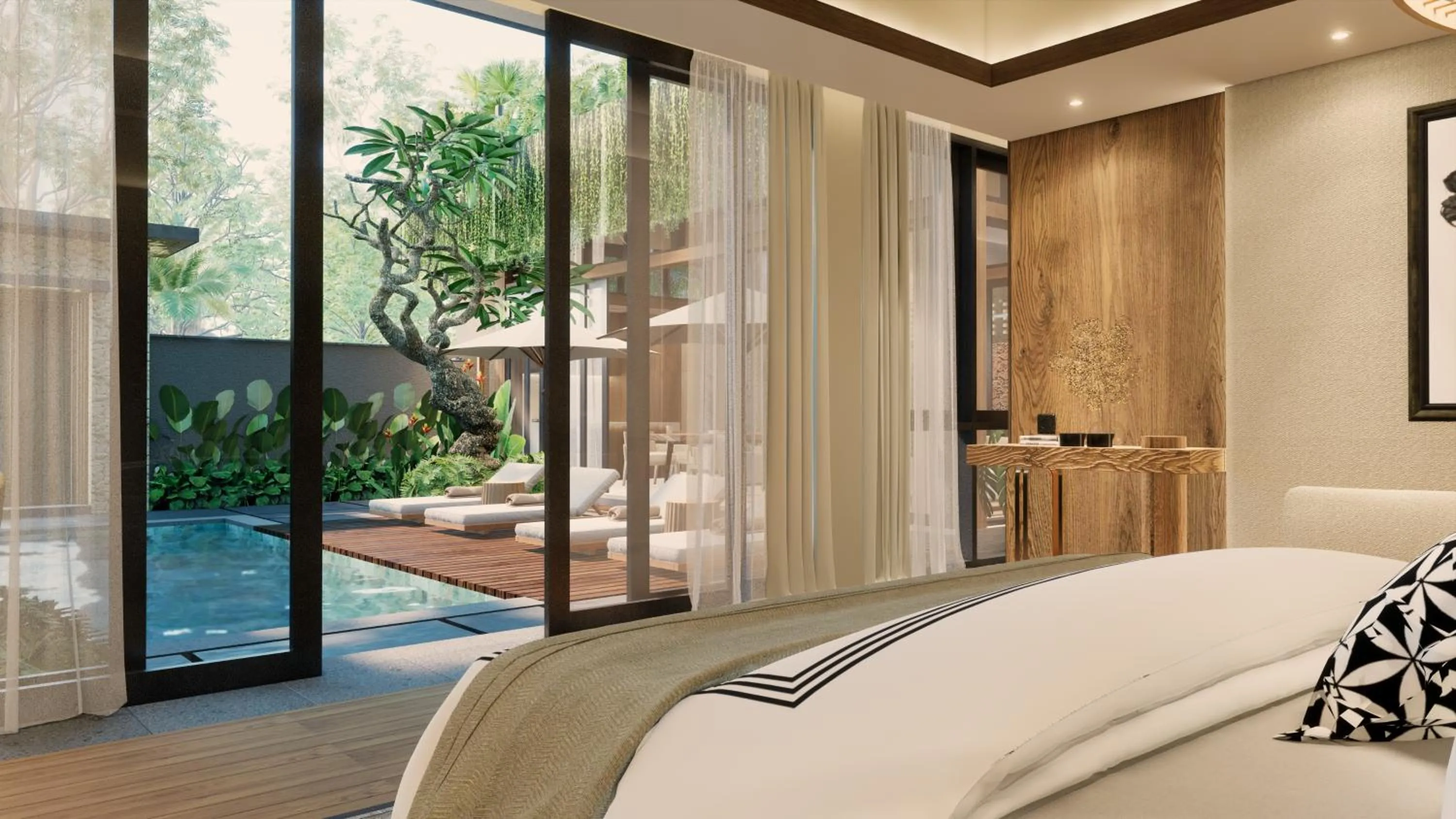 Bedroom, Bed in The One Boutique Villa