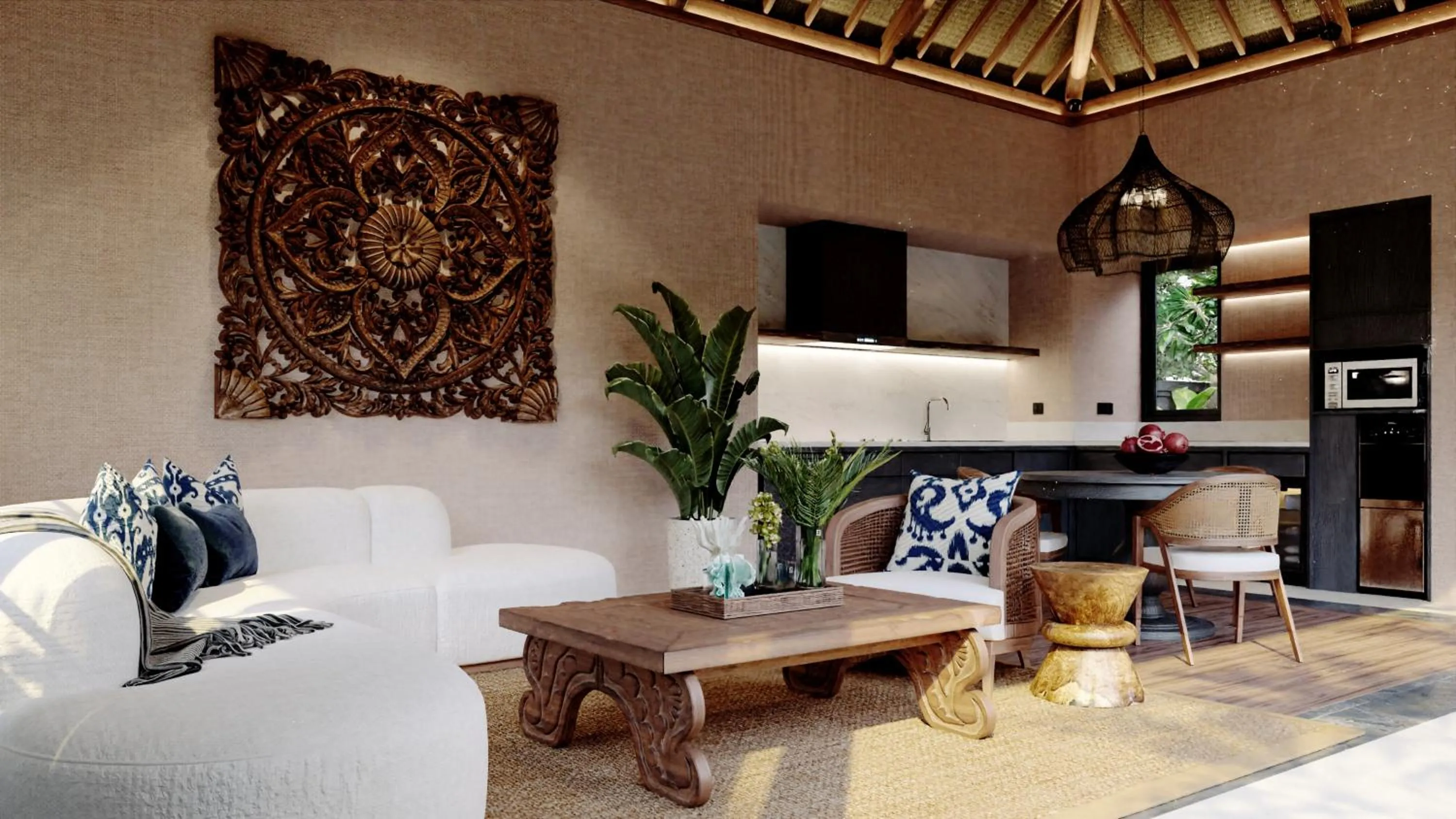 Kitchen or kitchenette in The One Boutique Villa & Spa Seminyak