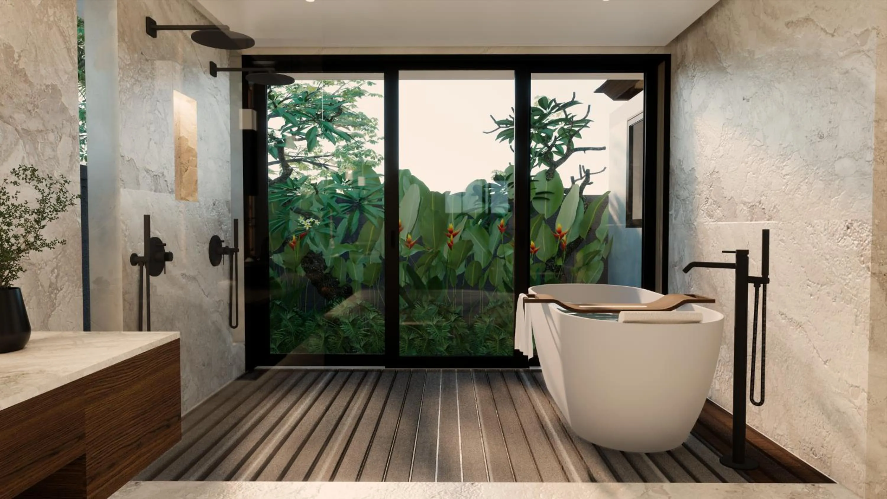 Shower in The One Boutique Villa