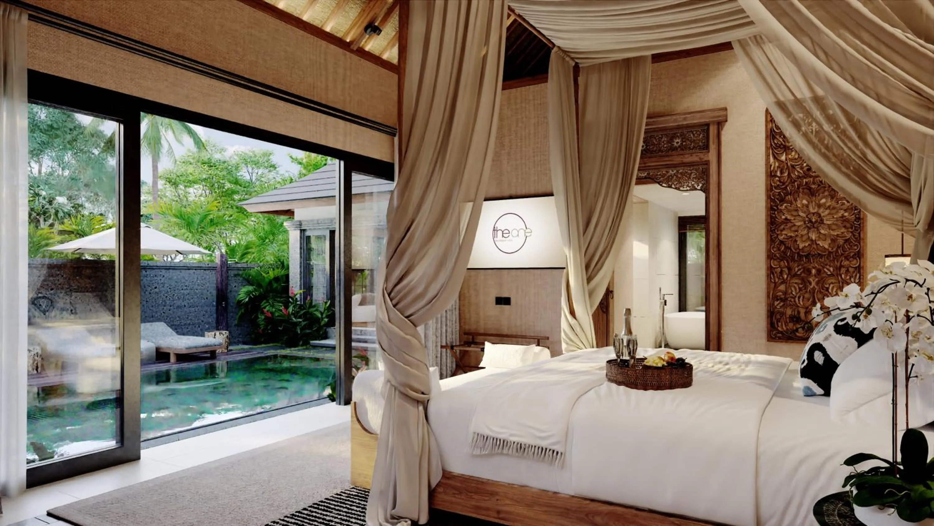 Bedroom, Bed in The One Boutique Villa & Spa Seminyak