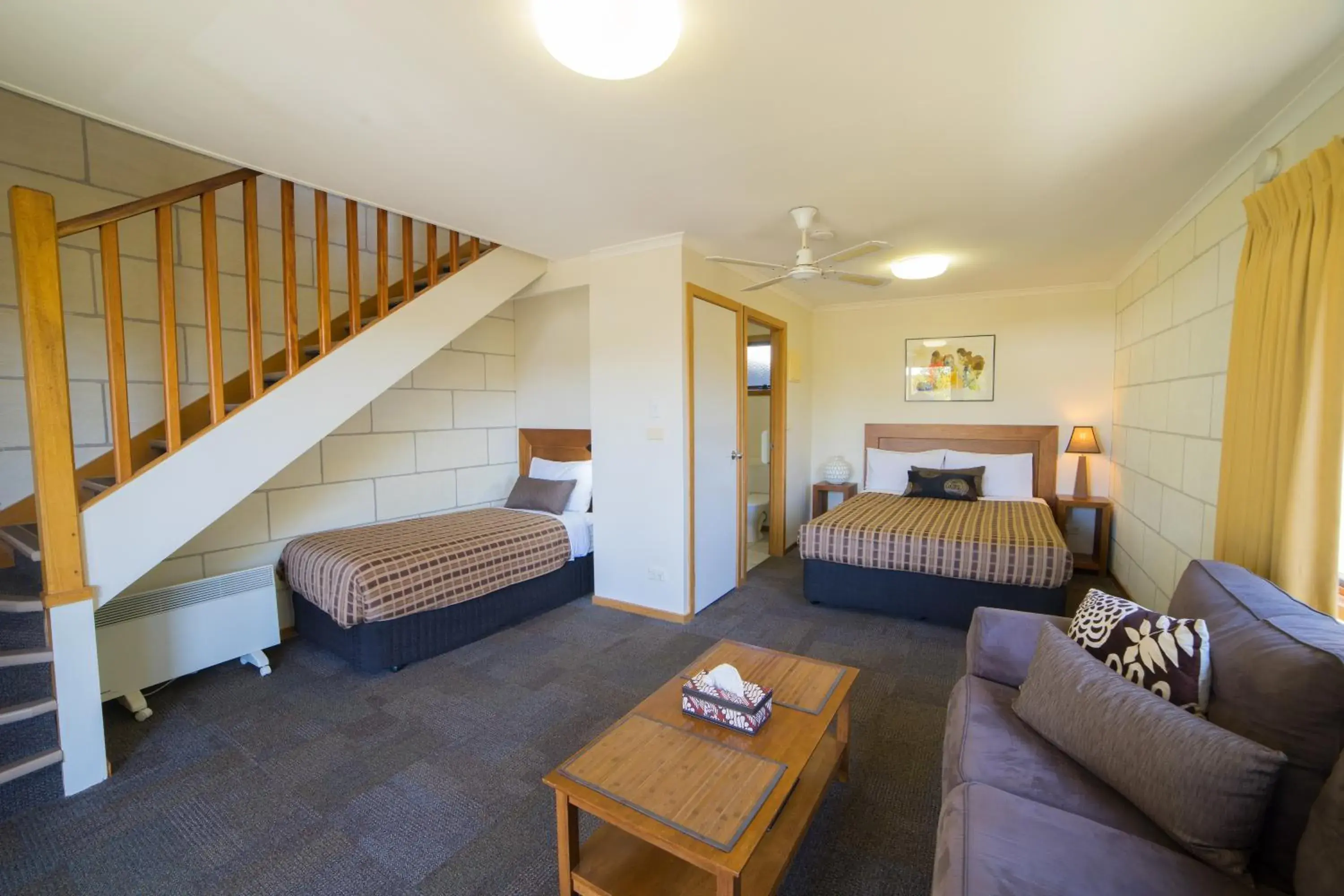 Seating area in Loch Ard Motor Inn Seating area in Loch Ard Motor Inn