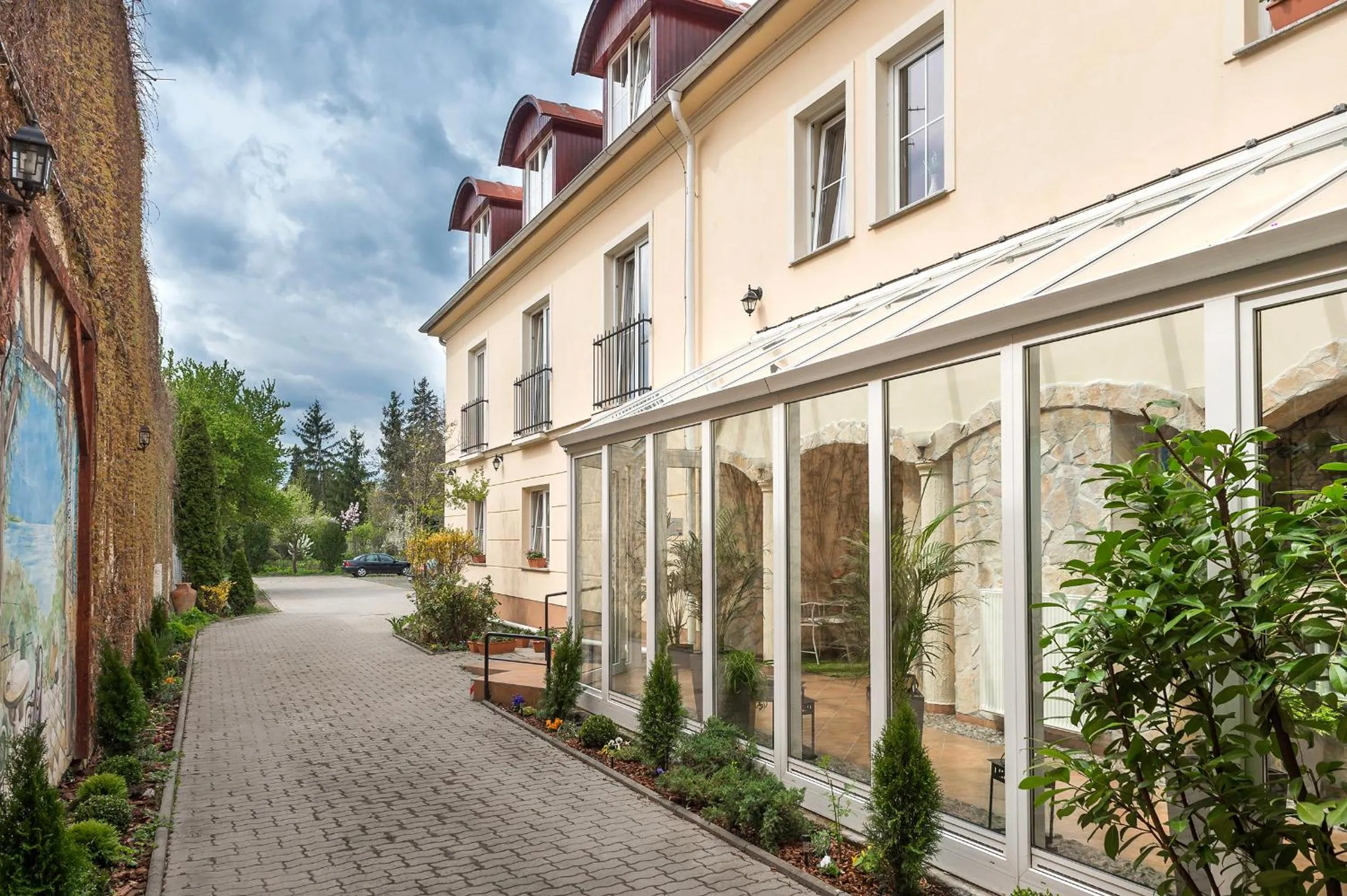 Patio in P4W Hotel Residence Szombathely