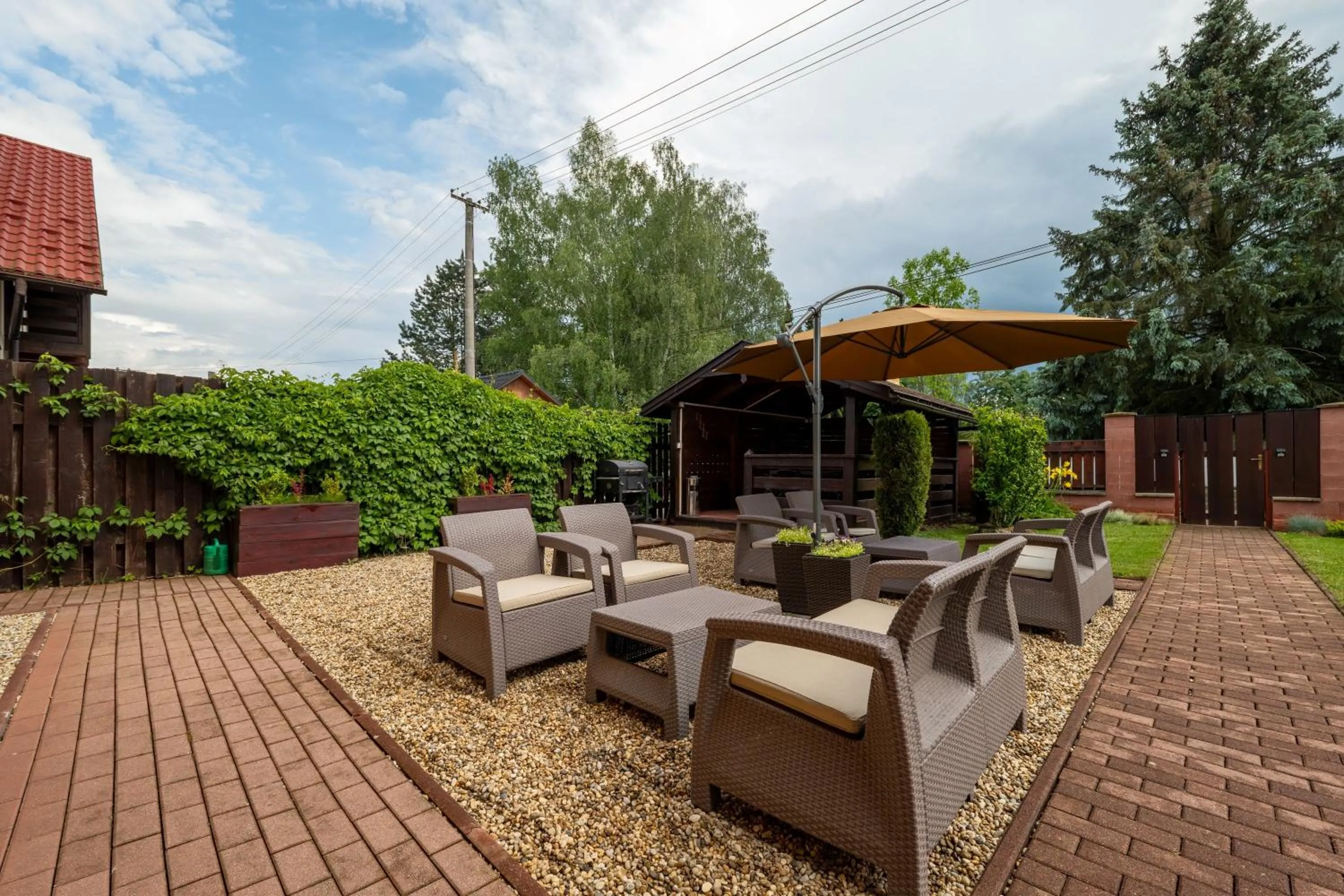 Seating area in Apartmány Dreams