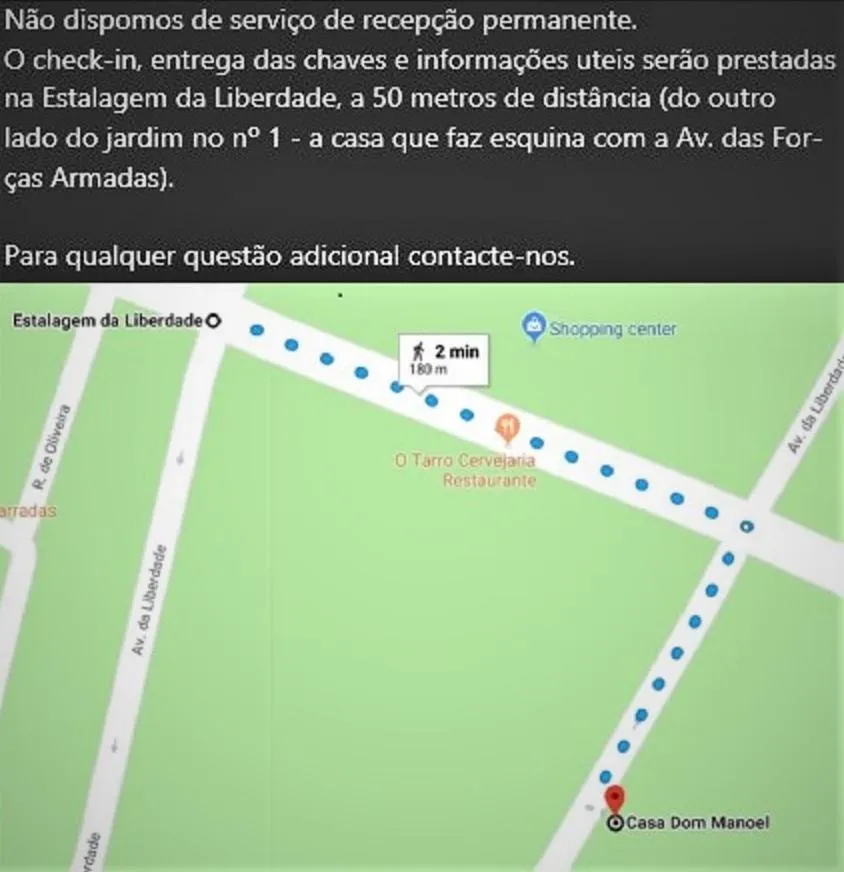 Bird's eye view in Casa Dom Manoel