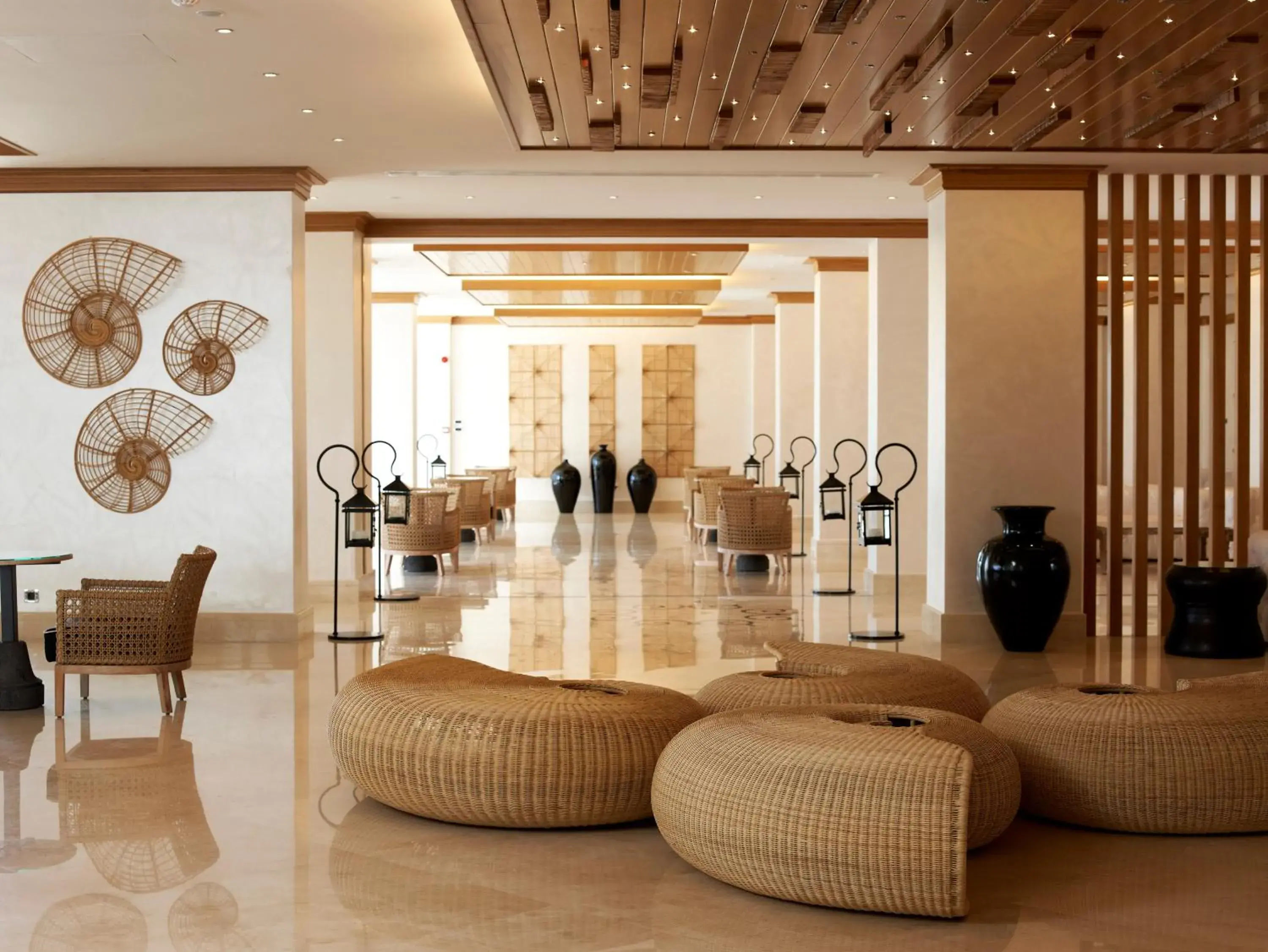 Lobby or reception in Mitsis Selection Blue Domes Lobby or reception in Mitsis Selection Blue Domes