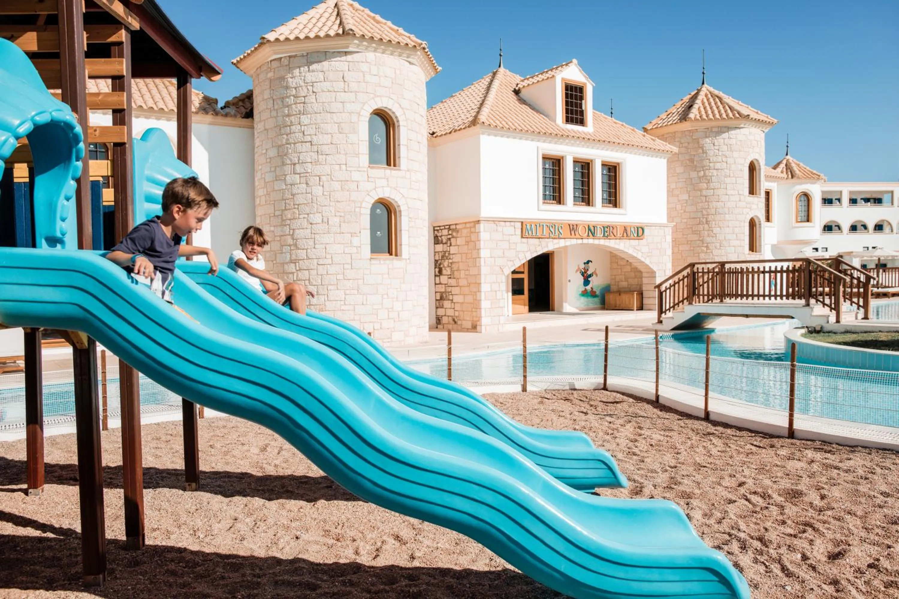 Children play ground in Mitsis Selection Blue Domes