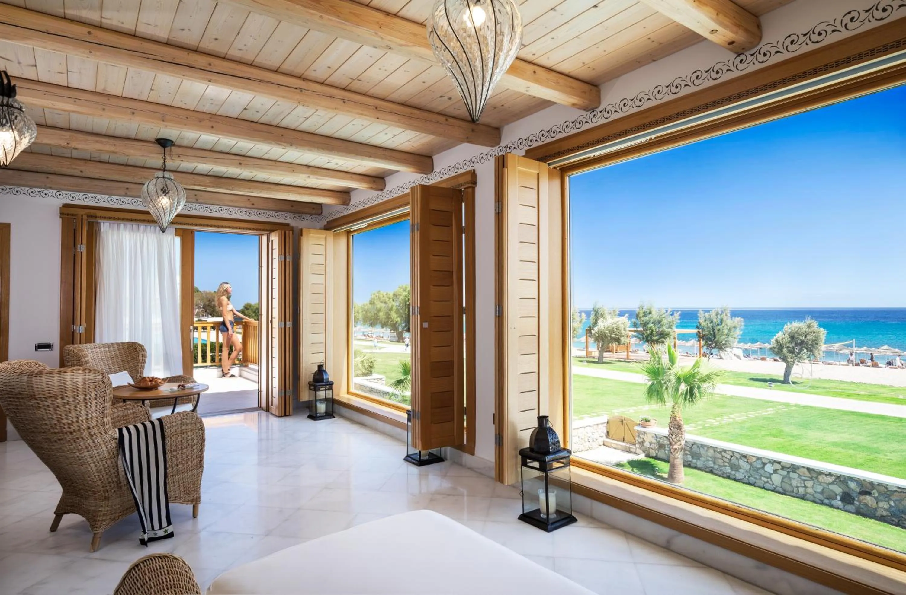 Garden view in Mitsis Selection Blue Domes