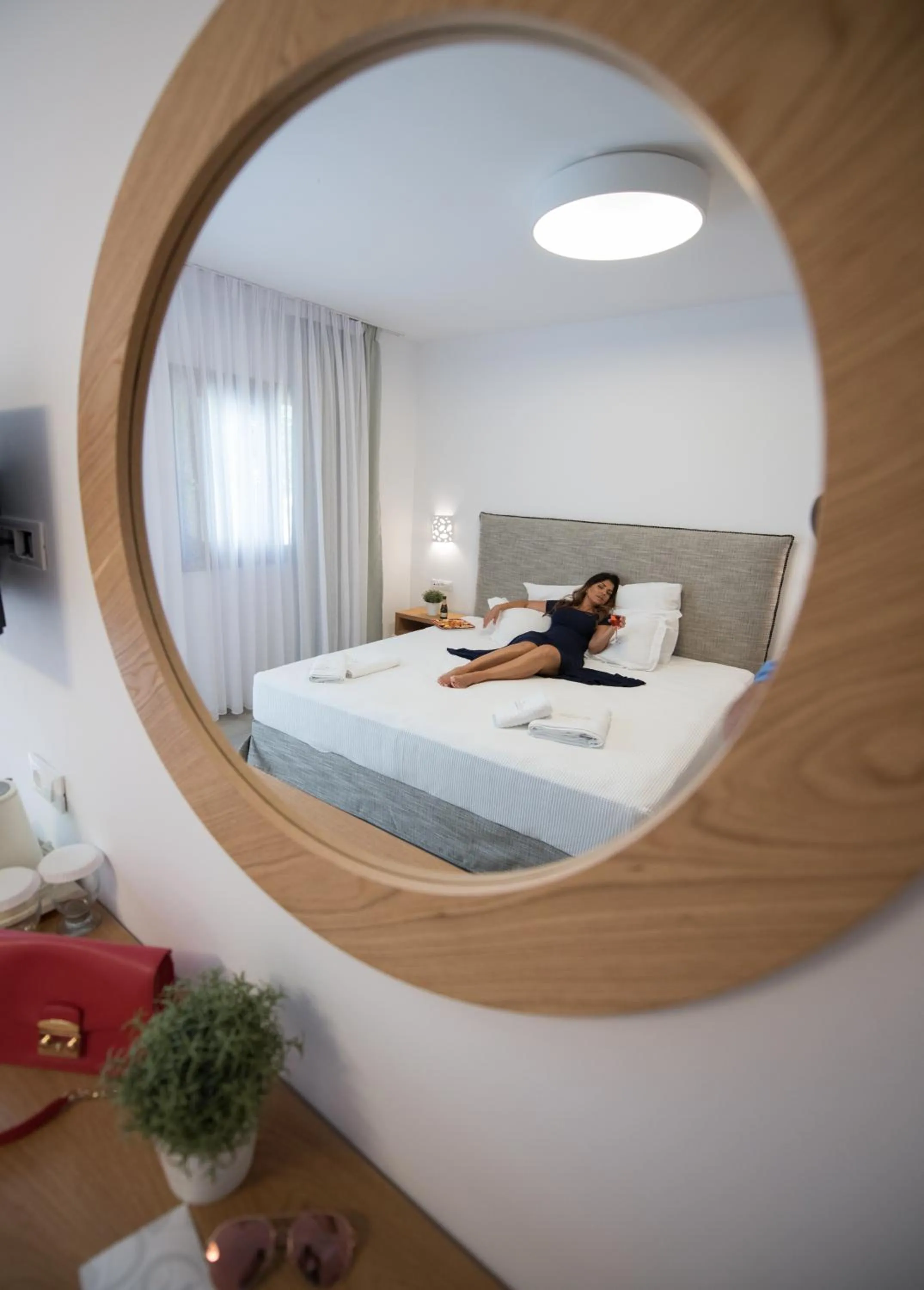 Bed in Natura Luxury Boutique Hotel Skopelos