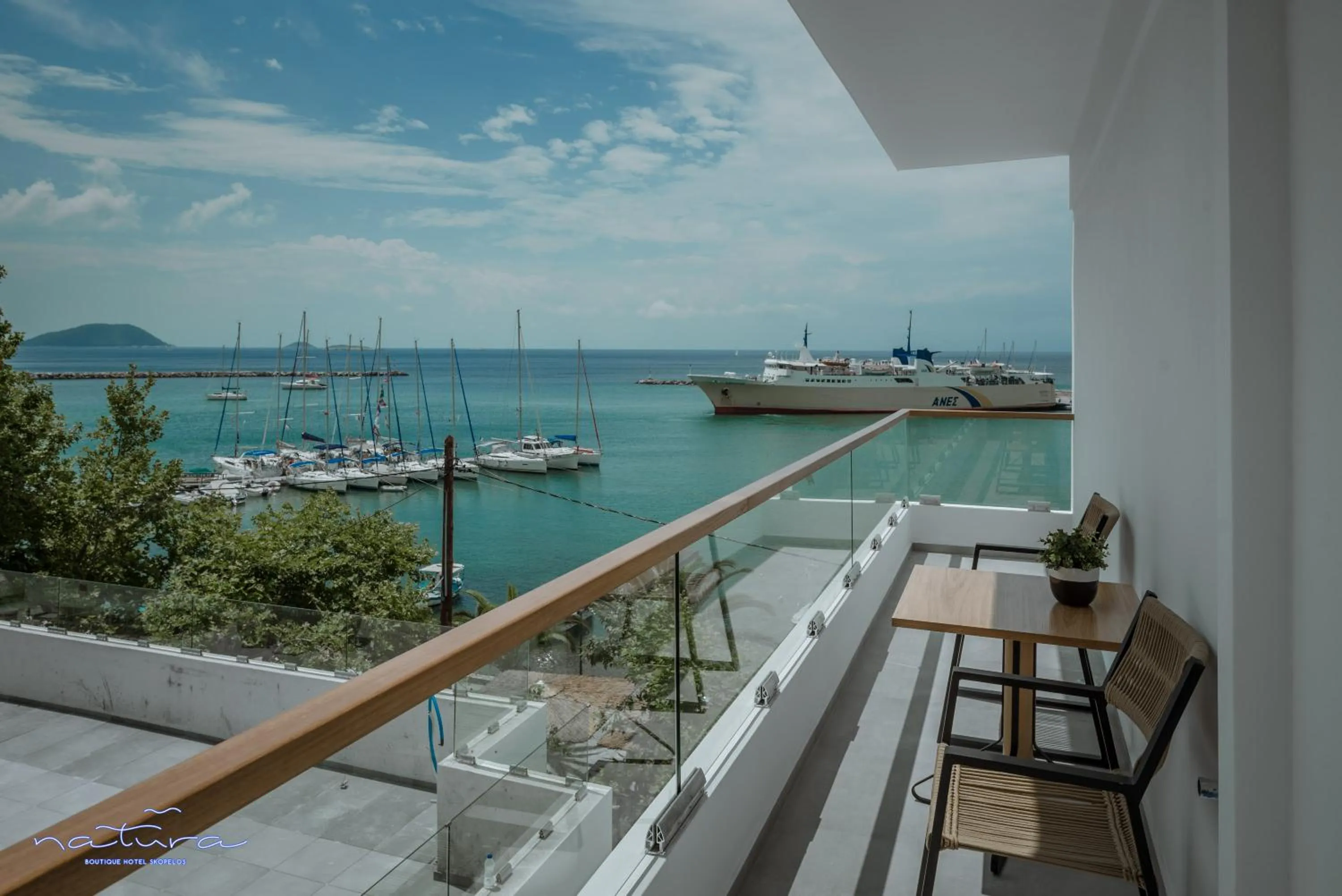 Balcony/Terrace in Natura Luxury Boutique Hotel Skopelos
