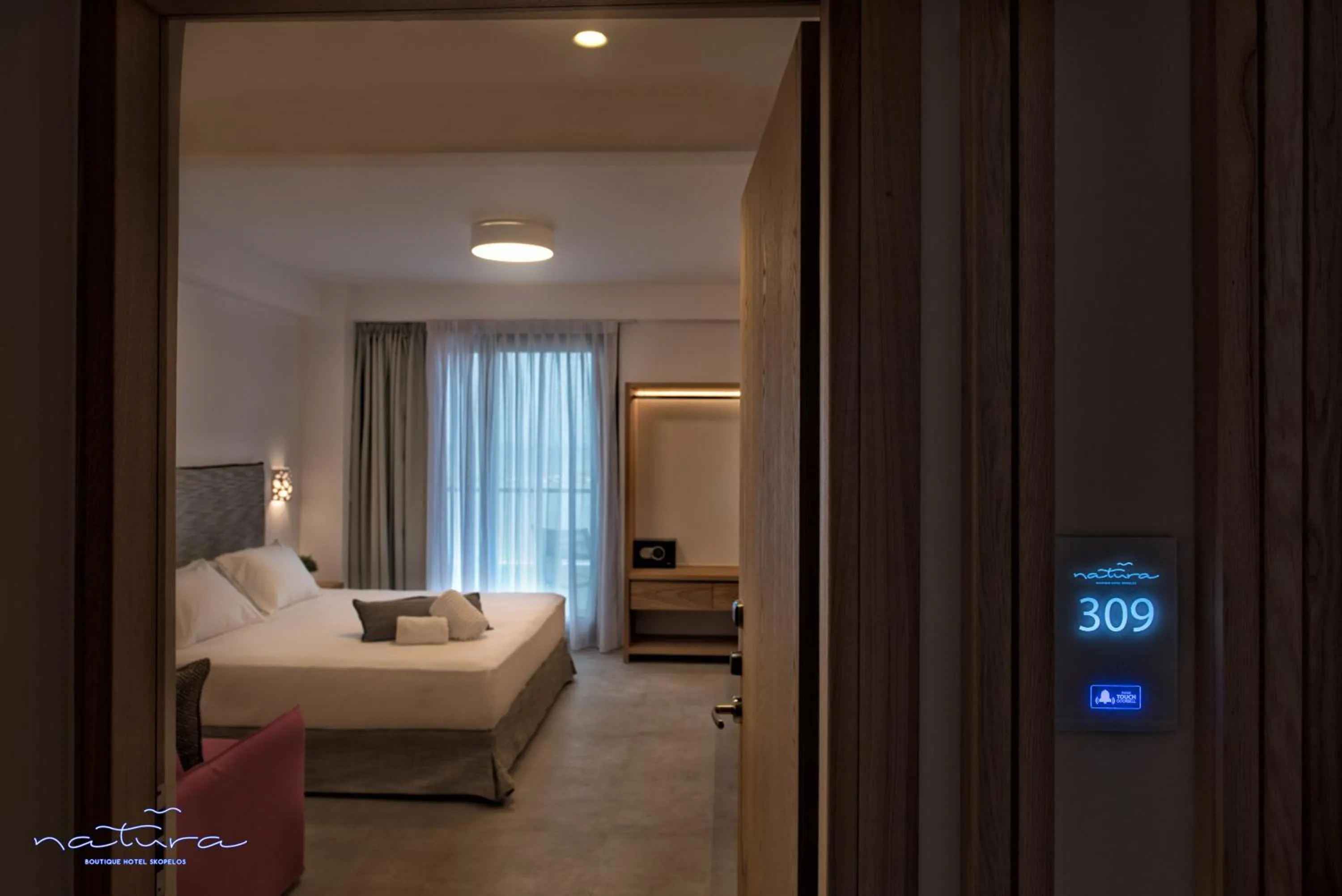 Bedroom, Bed in Natura Luxury Boutique Hotel Skopelos