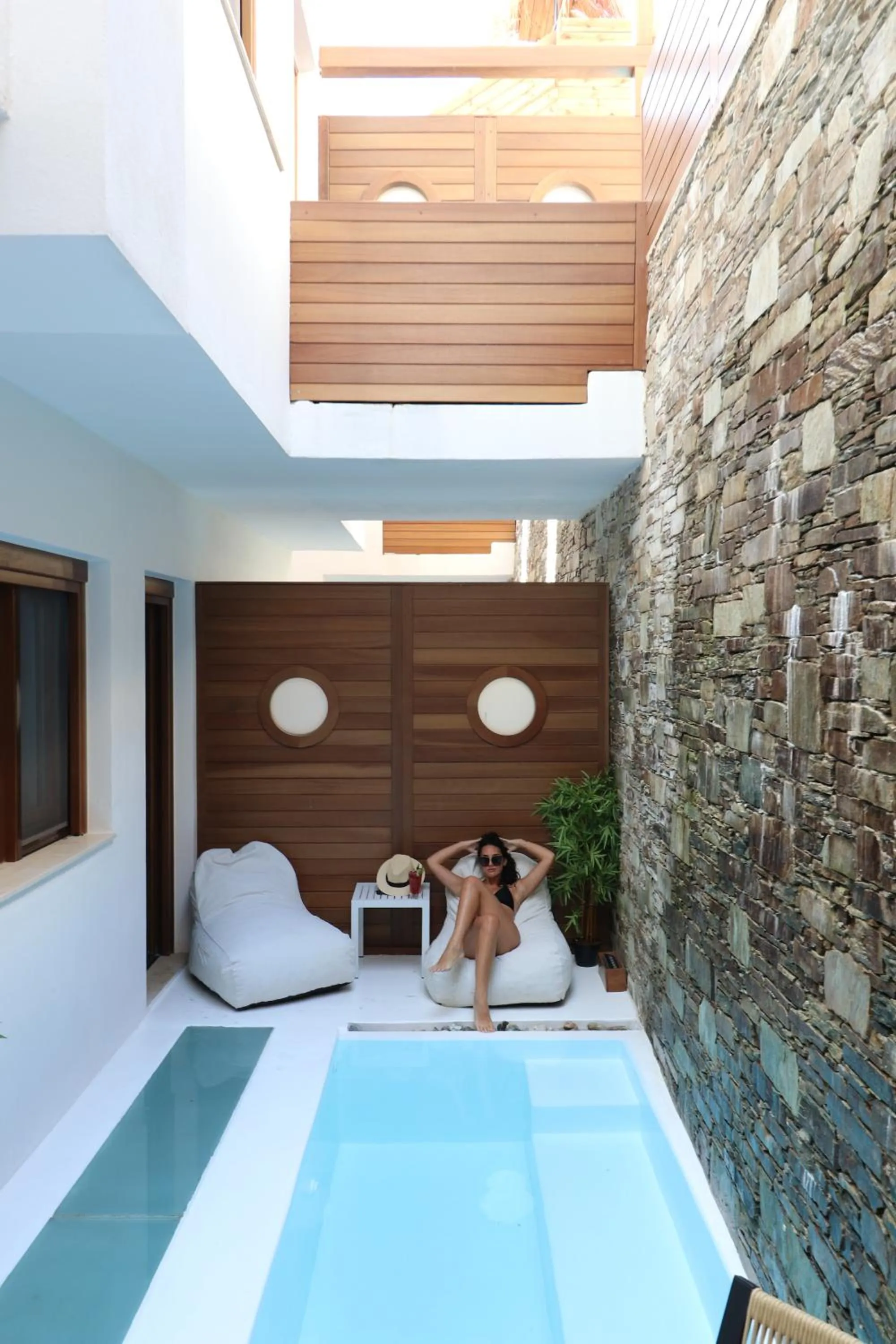 Guests, Bed in Natura Luxury Boutique Hotel Skopelos