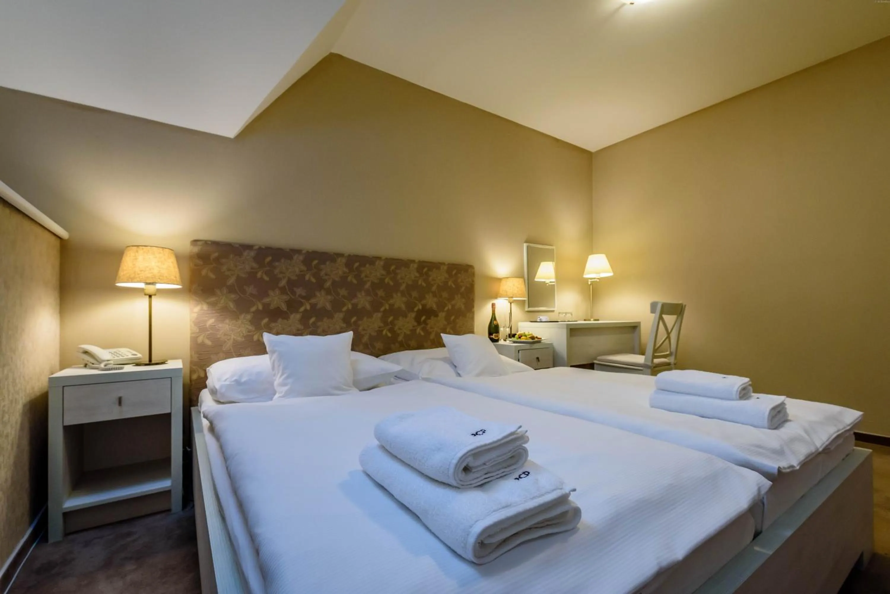 Decorative detail, Bed in Penzión Central Park