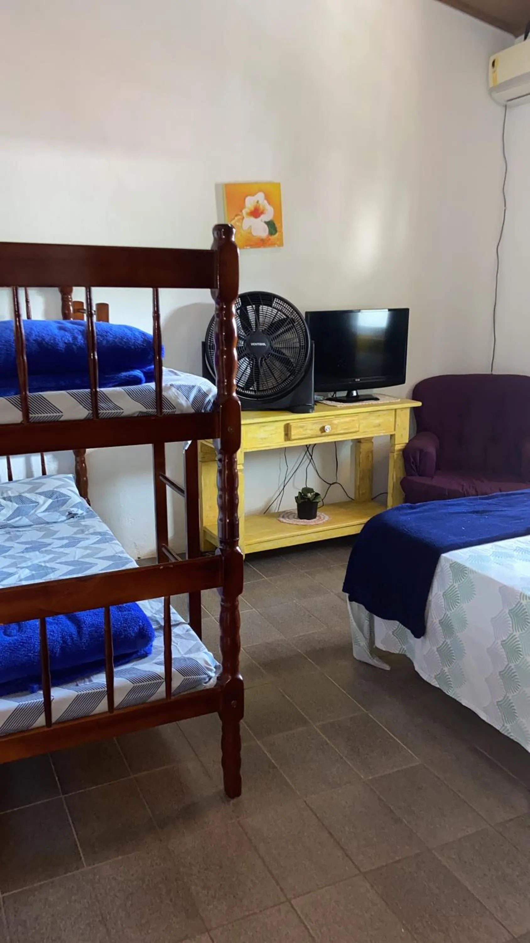 Bed in Pousada Fraga