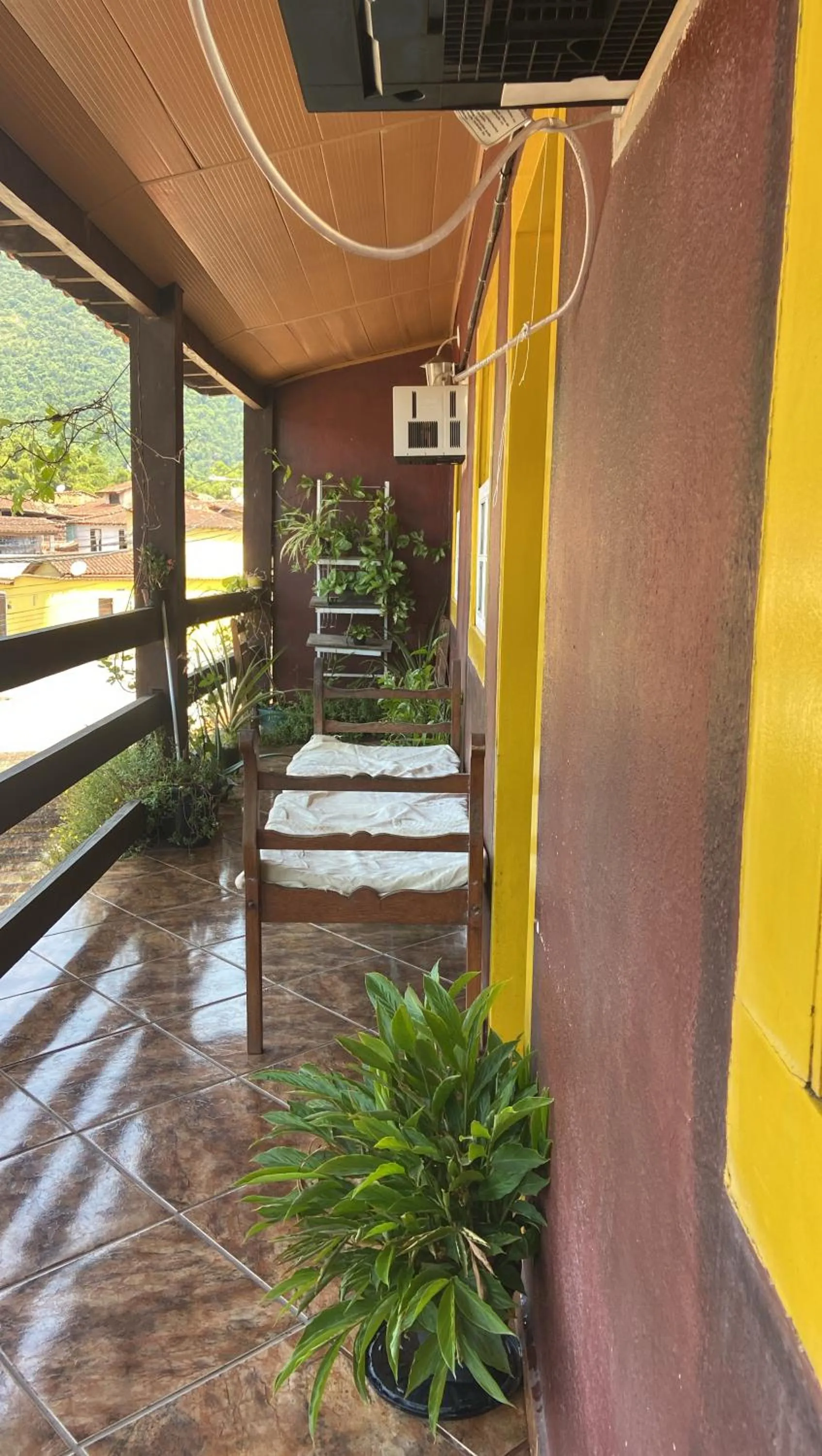 Balcony/Terrace in Pousada Fraga